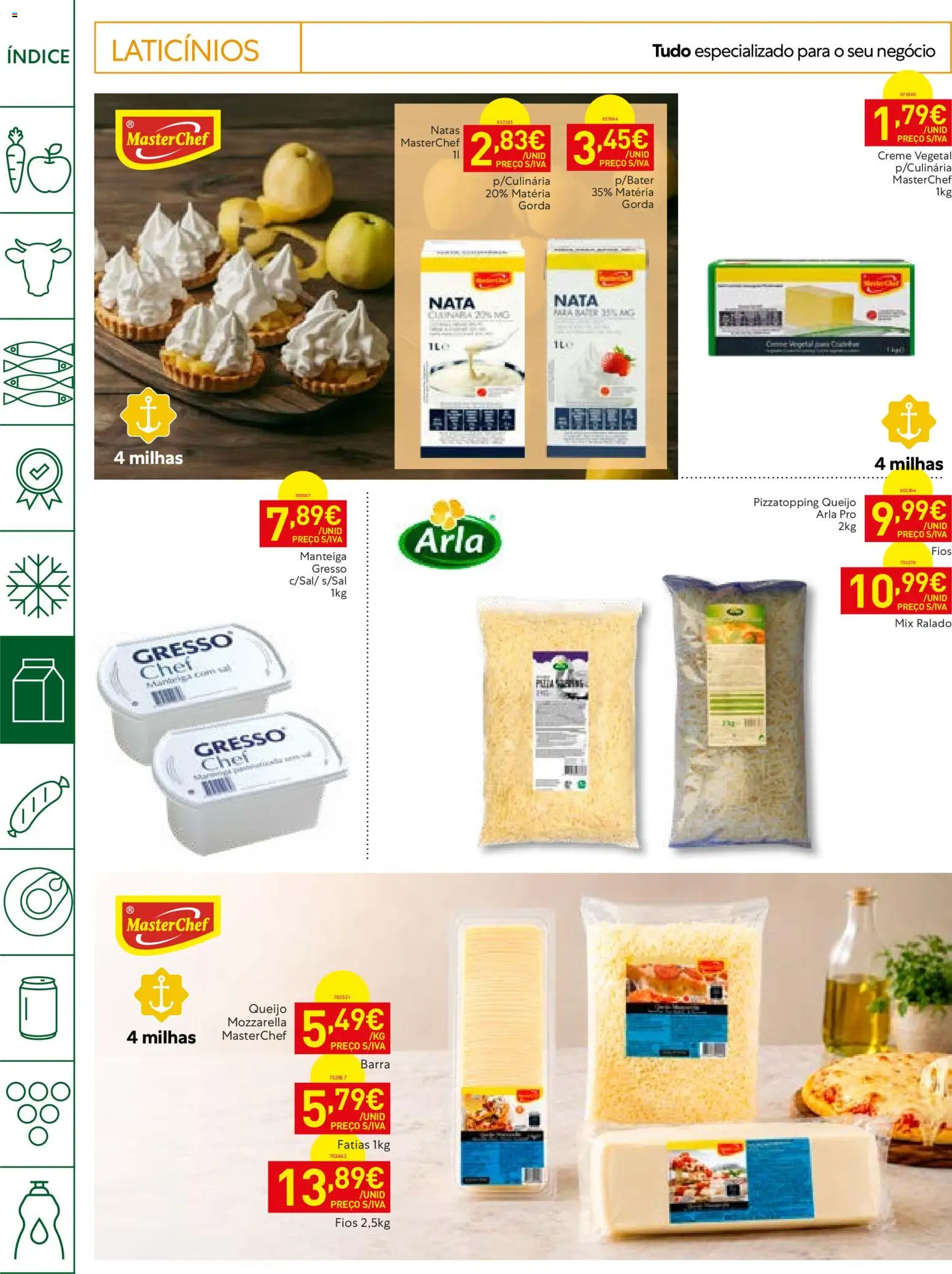 Recheio Horeca │ válido de 22/09/2026 | Página: 12 | Produtos: Creme vegetal, Manteiga, Creme, Natas