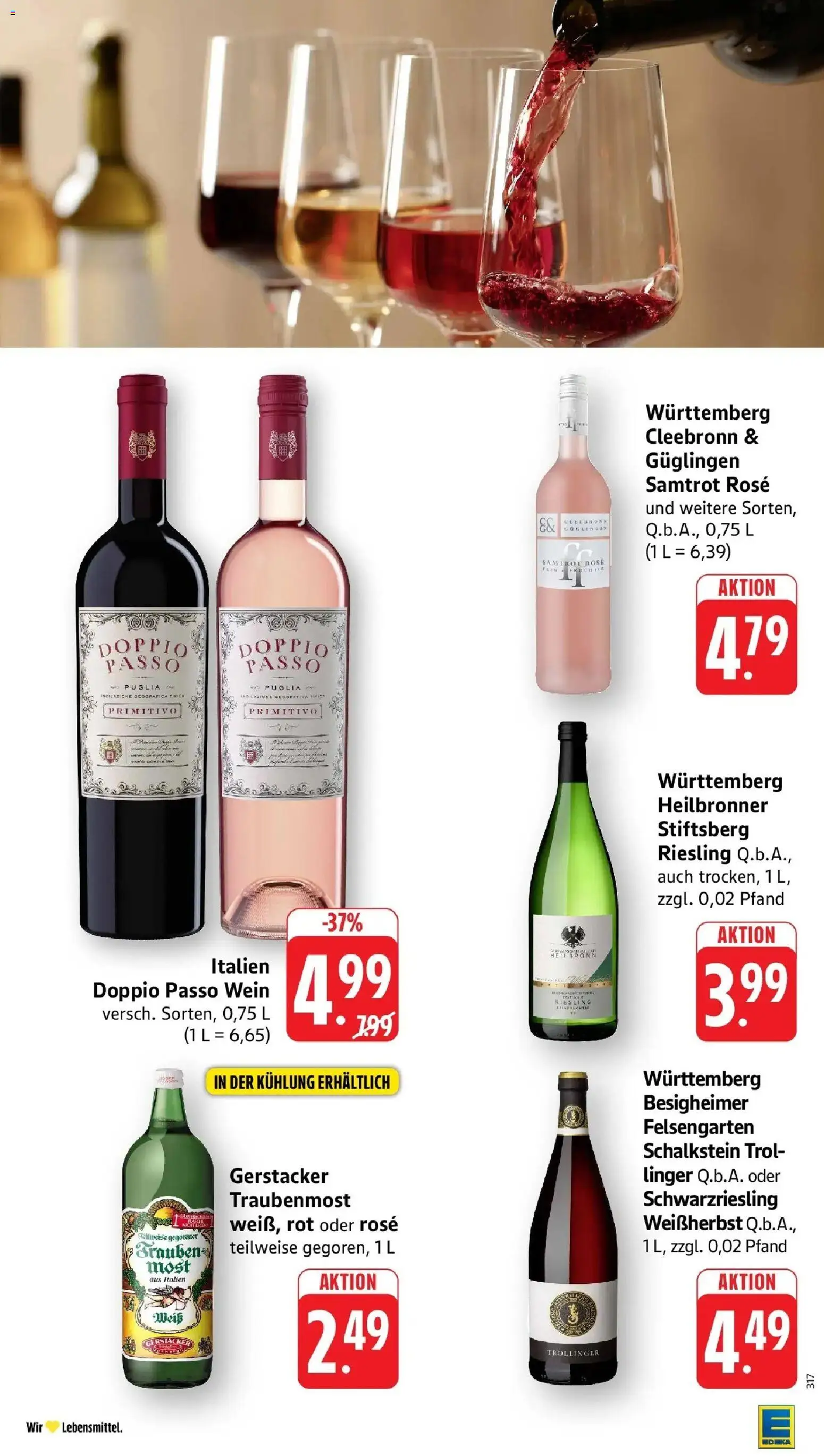 Edeka Prospekt Kirchheim-Teck (ab 17.08.2026) » Angebote Online | Seite: 32 | Produkte: Doppio Passo, Wein