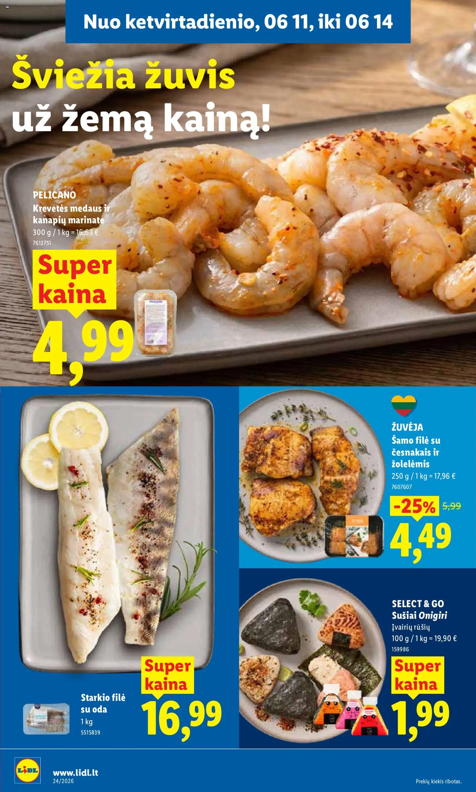 LIDL akcijos nuo 08.06.2026 | Puslapis: 36 | Prekių: Žuvis