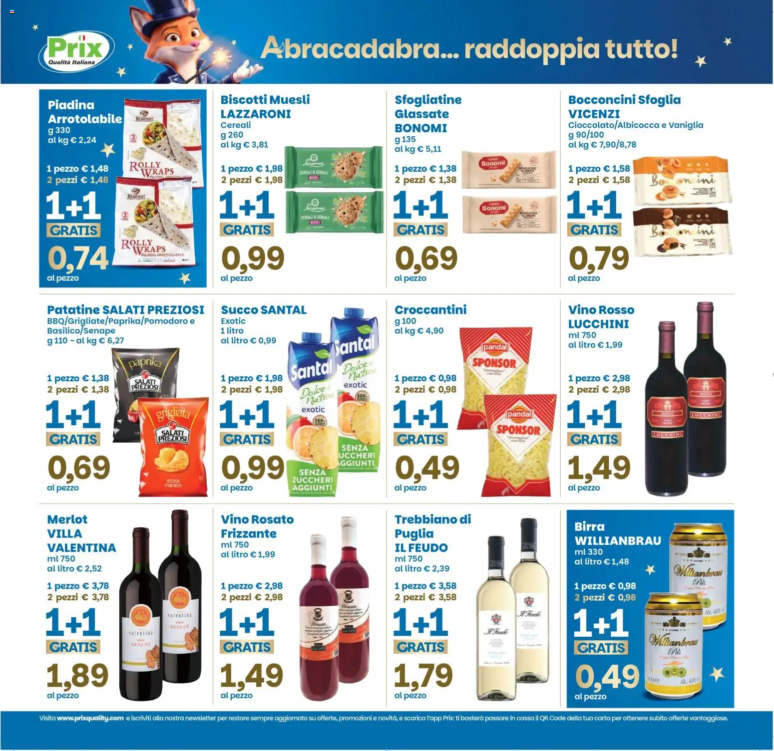 Volantino Prix del 15.05.2026 | Pagina: 5 | Prodotti: Cereali, Biscotti, Vino, Piadina