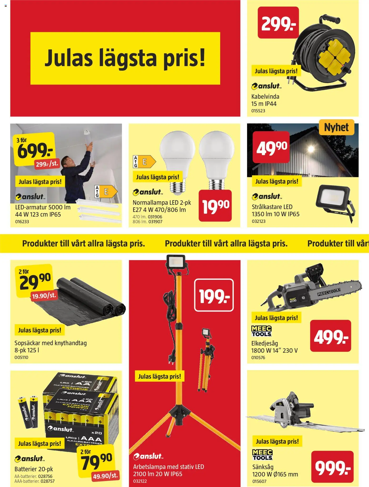 Jula reklamblad aktuell från 22/10/2026 | Sida: 8 | Produkter: Batterier, Sopsäckar