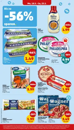 Penny Prospekt 	 ab 18.05.2026 gültig | Seite: 12 | Produkte: Rama, Philadelphia, Lachs, Salami