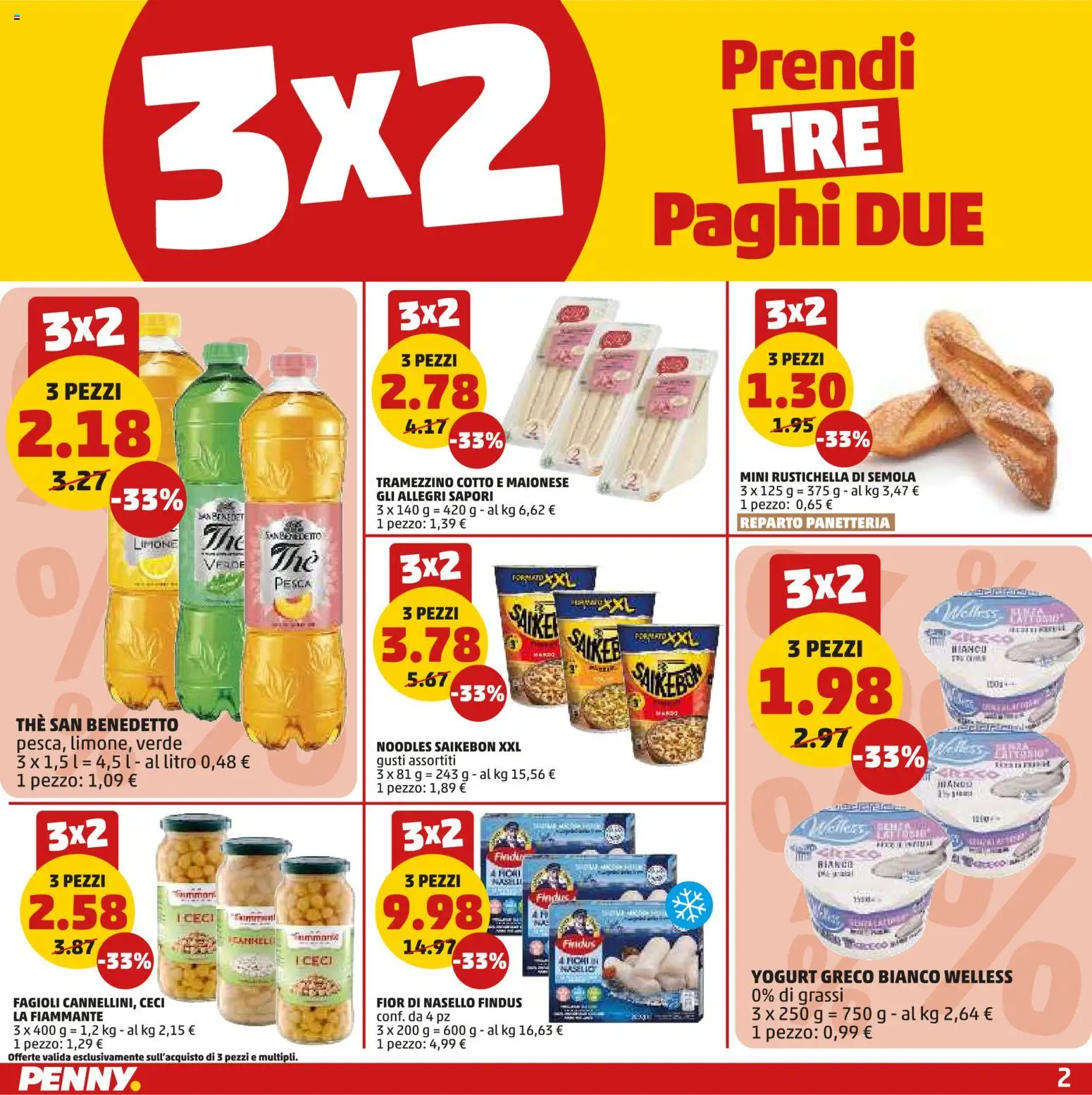 Volantino PENNY del 10/09/2026 | Pagina: 2 | Prodotti: Yogurt greco, Yogurt, Maionese, Pesca