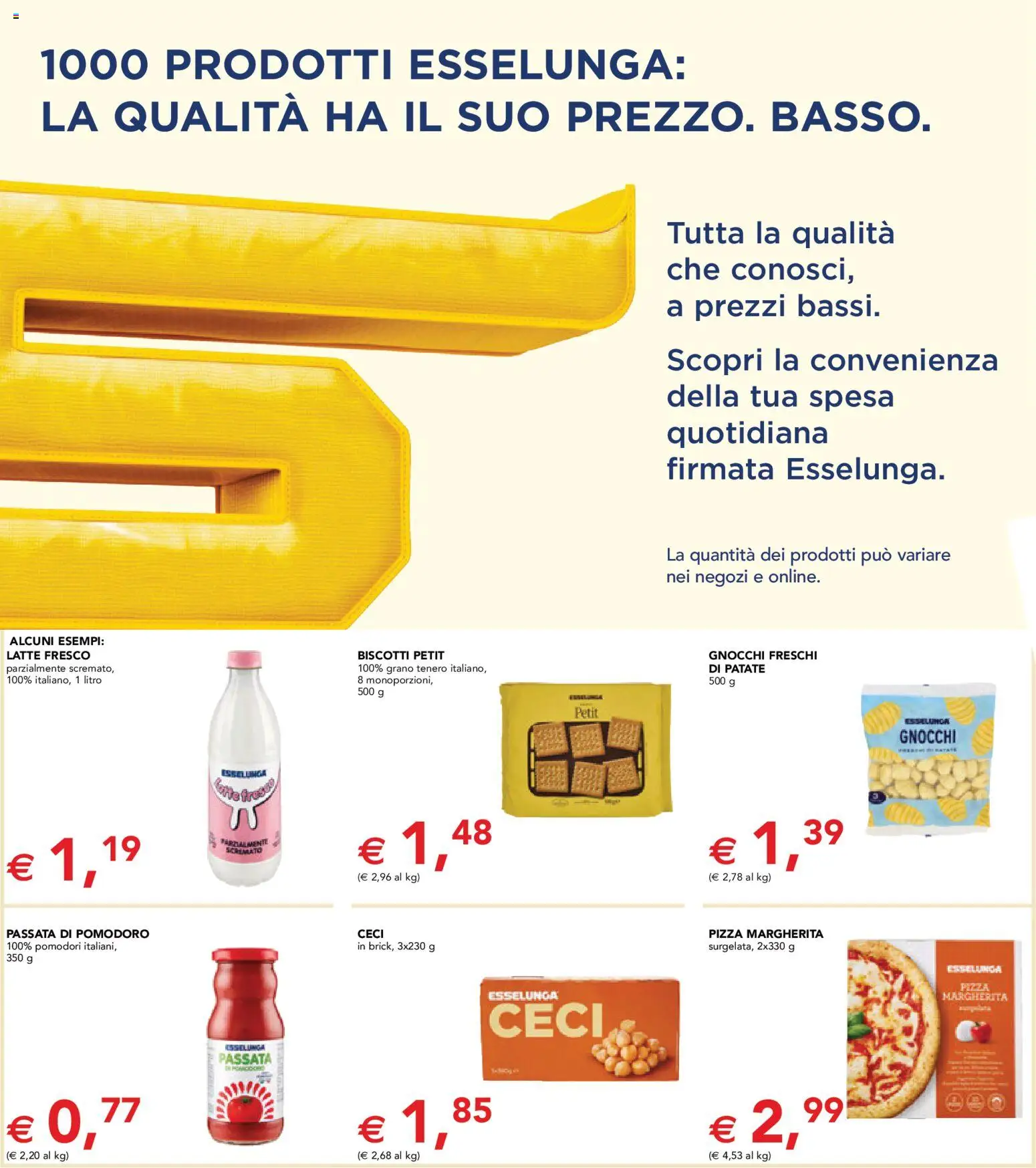 Volantino Esselunga S del 24/06/2026 | Pagina: 2 | Prodotti: Patate, Latte, Passata di pomodoro, Gnocchi