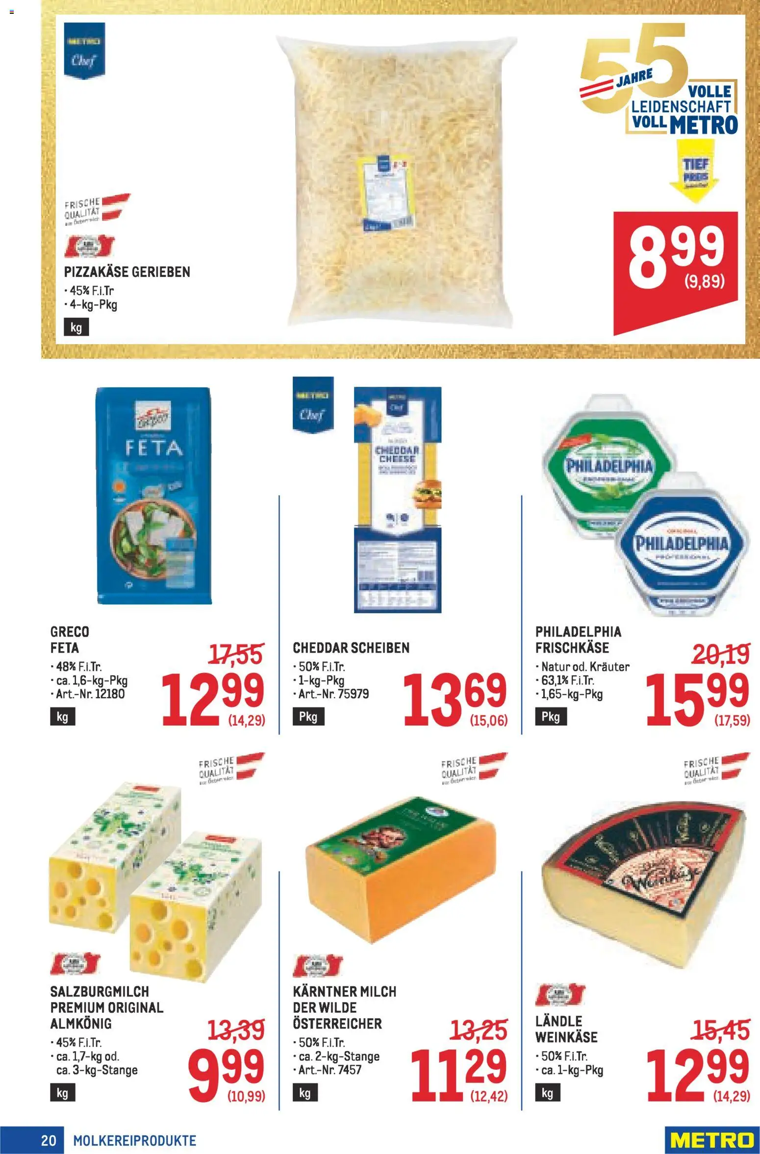 Metro angebote Profi gültig ab 16.04.2026 | Seite: 20 | Produkte: Milch