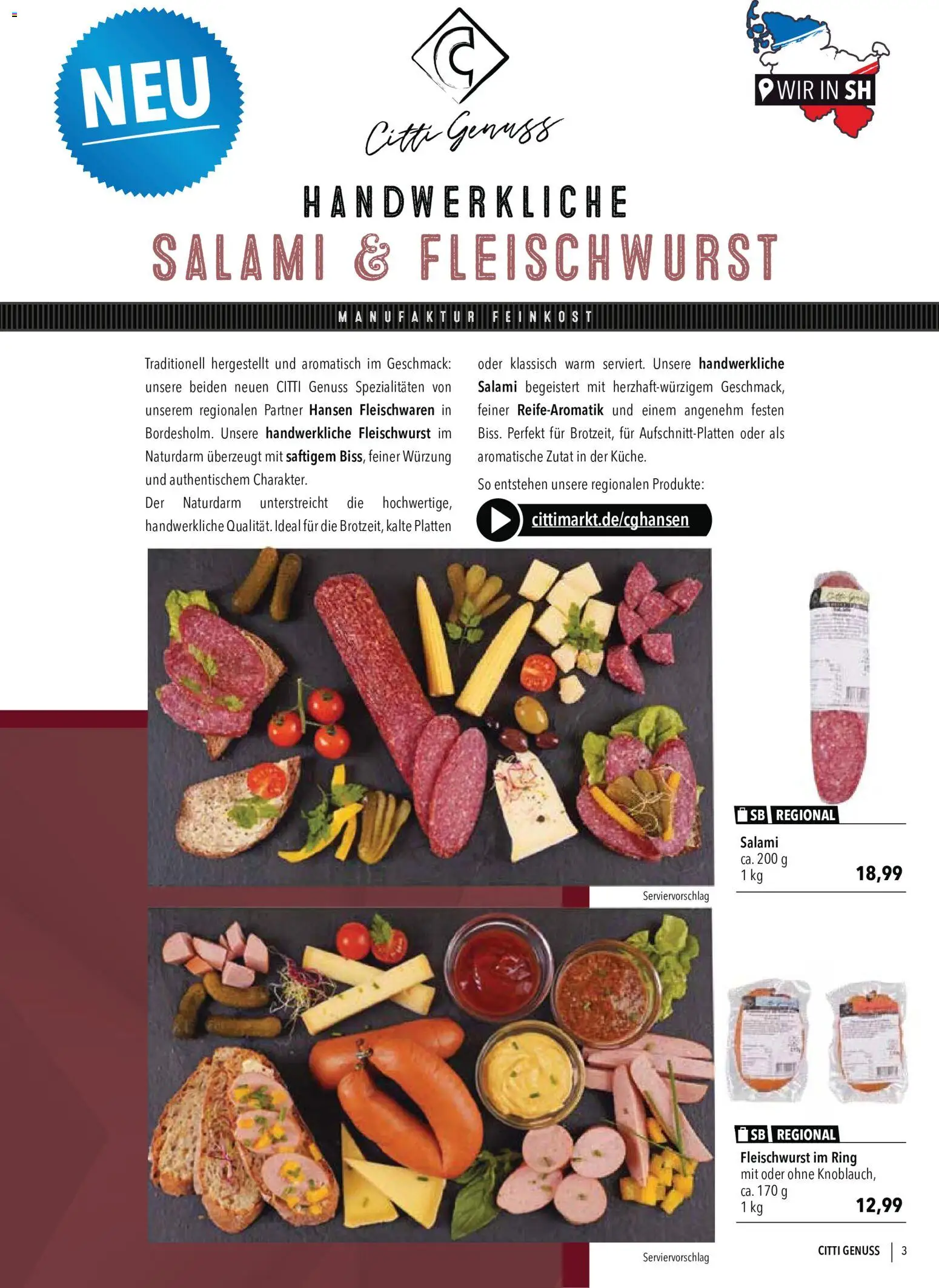 CITTI Markt CITTI Genuss – gültig ab 07.10.2026 | Seite: 3 | Produkte: Spezialitäten, Salami