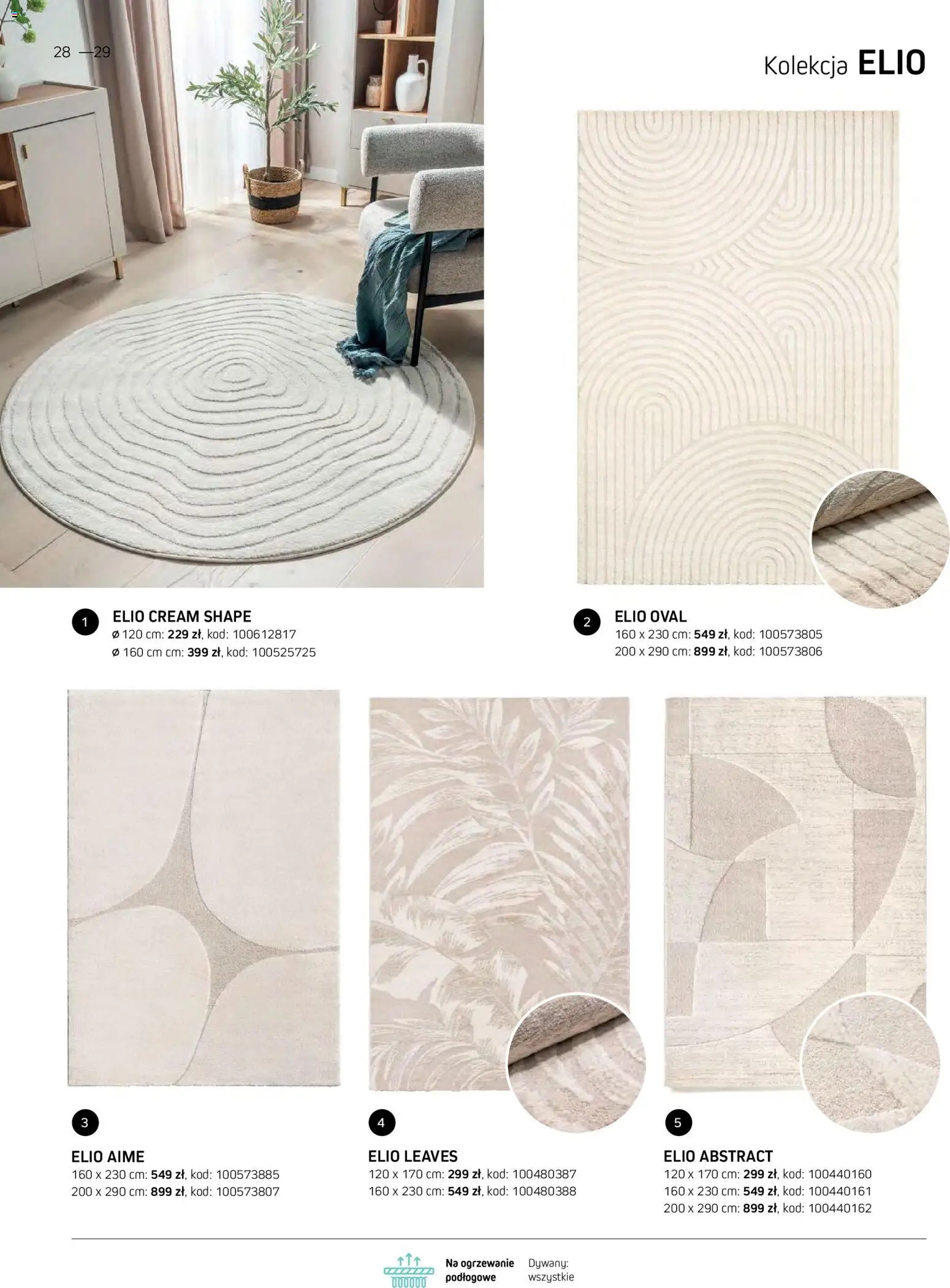 Komfort gazetka - Katalog dywanów od 07.10.2026 | Strona: 28 | Produkty: Dywany