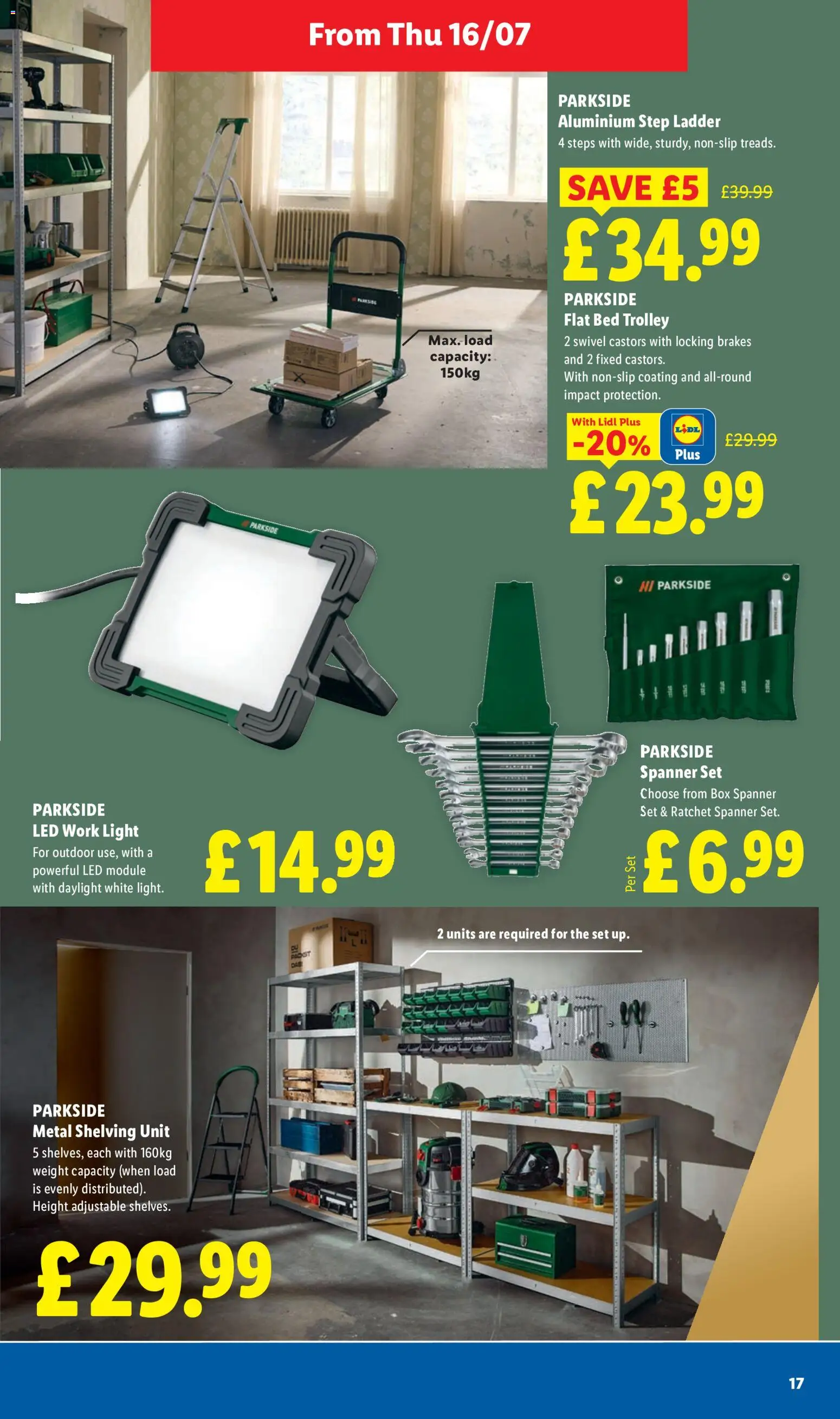 {H1} | Page: 17 | Products: Ladder, Aluminium step ladder, Shelving unit, Weight