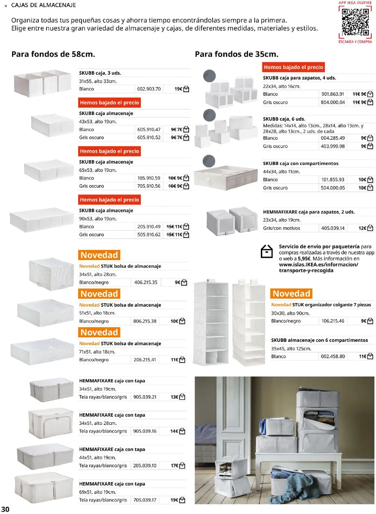 Catálogo IKEA Pax y Komplement │ válido desde el 01.02.2026 | Página: 30 | Productos: Organizador, Bolsa, Almacenaje, Caja
