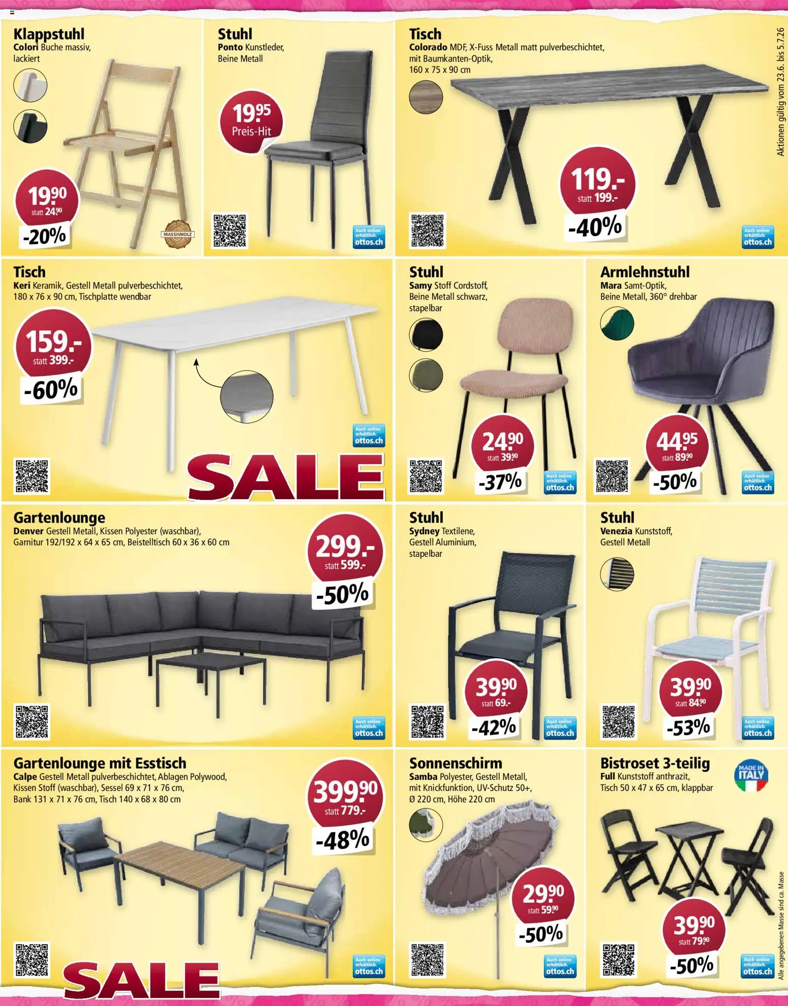 Otto's aktionen – gültig ab 23.06.2026 | Seite: 11 | Produkte: Tisch, Kissen, Sessel, Beistelltisch