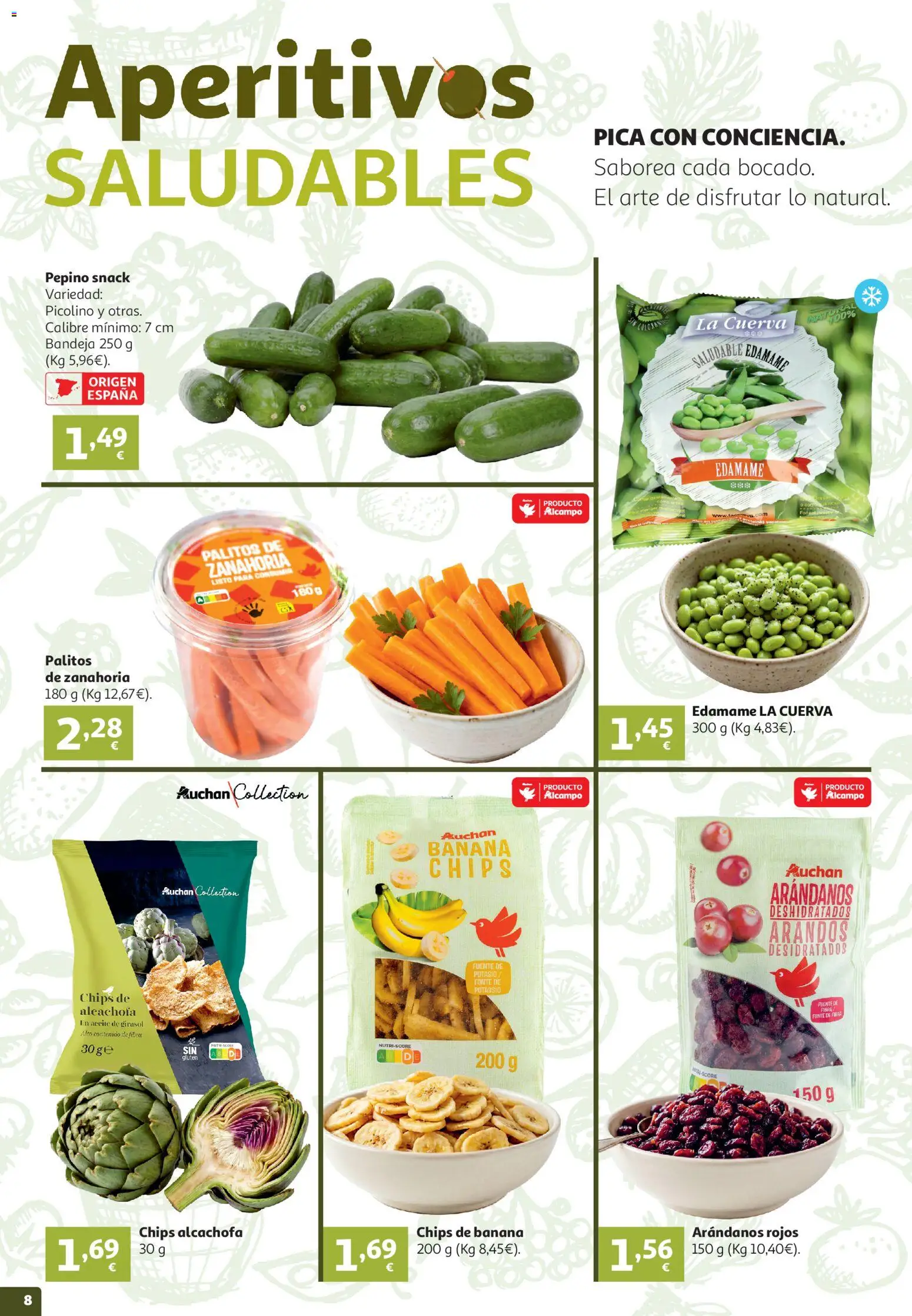 Alcampo - HG General │ válido desde el 16.06.2026 | Página: 8 | Productos: Aceite, Zanahoria, Μερέντα, Bandeja