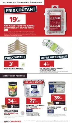 Bricomarché - Prévisualisation de Bricomarché catalogue valide à partir de 09/09/2026 | Page: 2 | Produits: Peinture, Mètre, Cintres, Crème