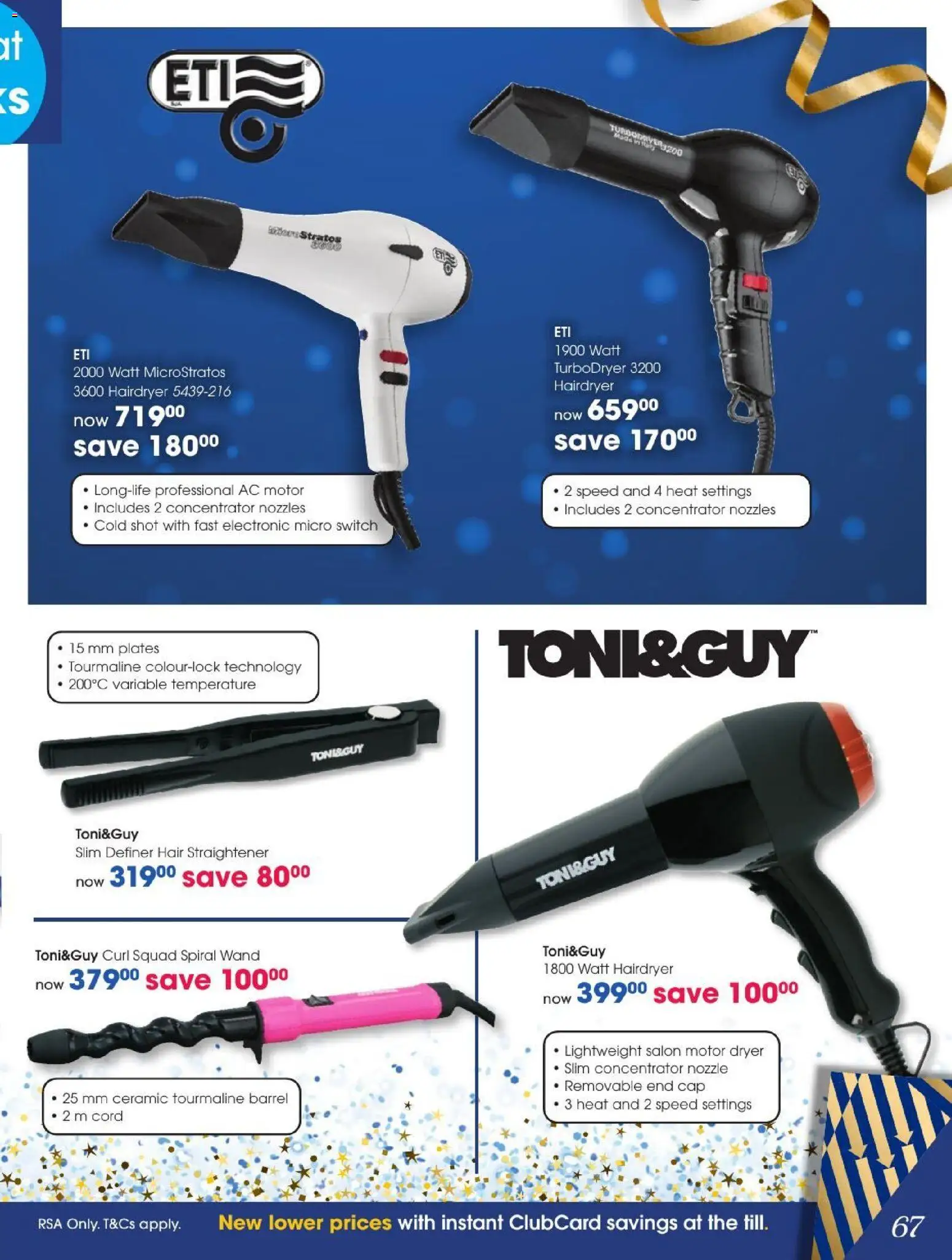 New Clicks catalogue – valid from 27/10/2026 | Page: 67 | Products: Cap, Dryer, Hair straightener, Switch