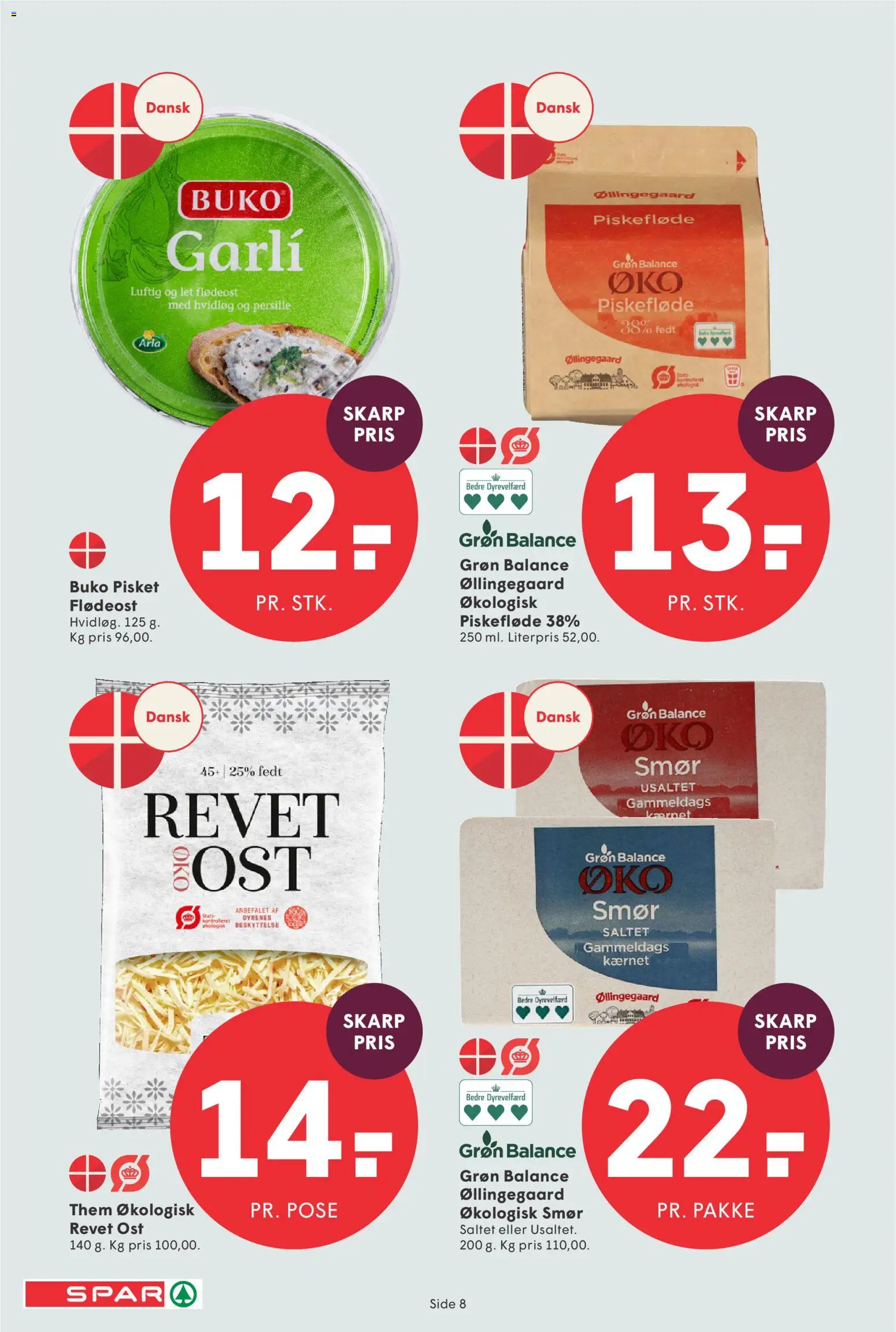 Spar tilbudsavis – gyldig fra 25/09/2026 | Side: 9 | Produkter: Smør, Hvidløg, Flødeost, Persille