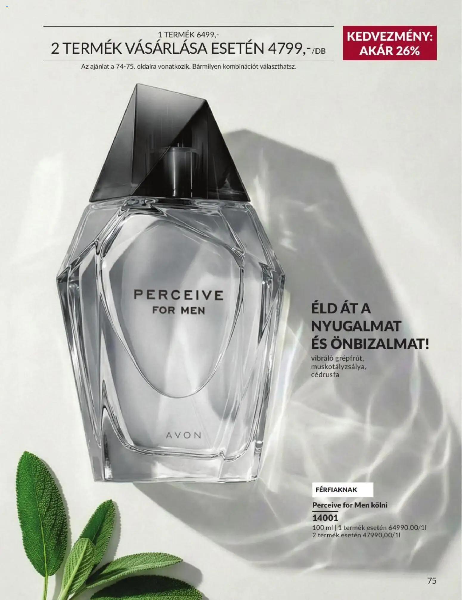 Avon akciós ujság - amely érvényes a következő dátumtól: 2026.09.01. | Oldal: 77 | Termékek: Kölni