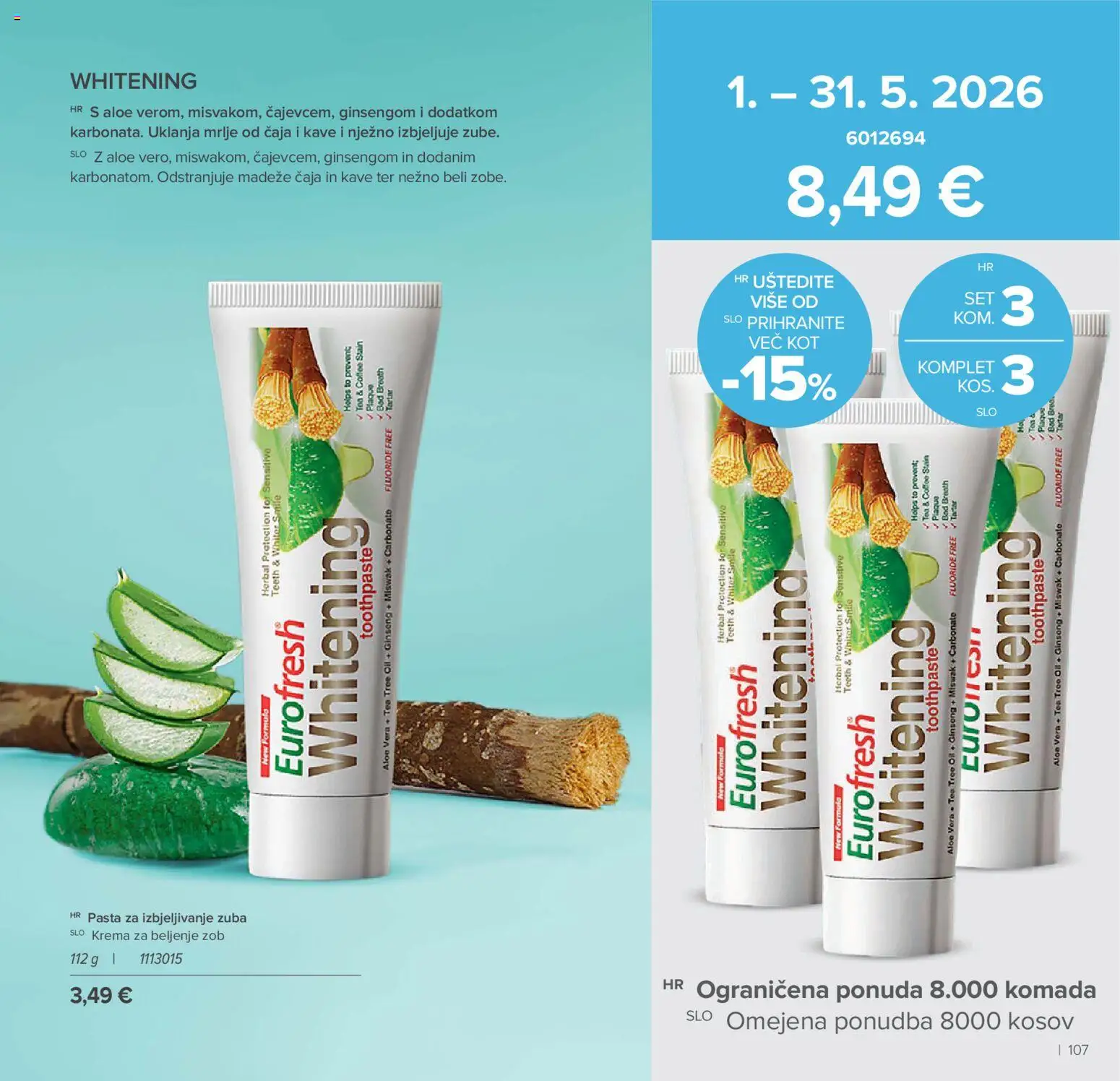 Farmasi katalog | vrijedi od 01.05.2026 | Stranica: 107 | Proizvodi: Krema, Pasta