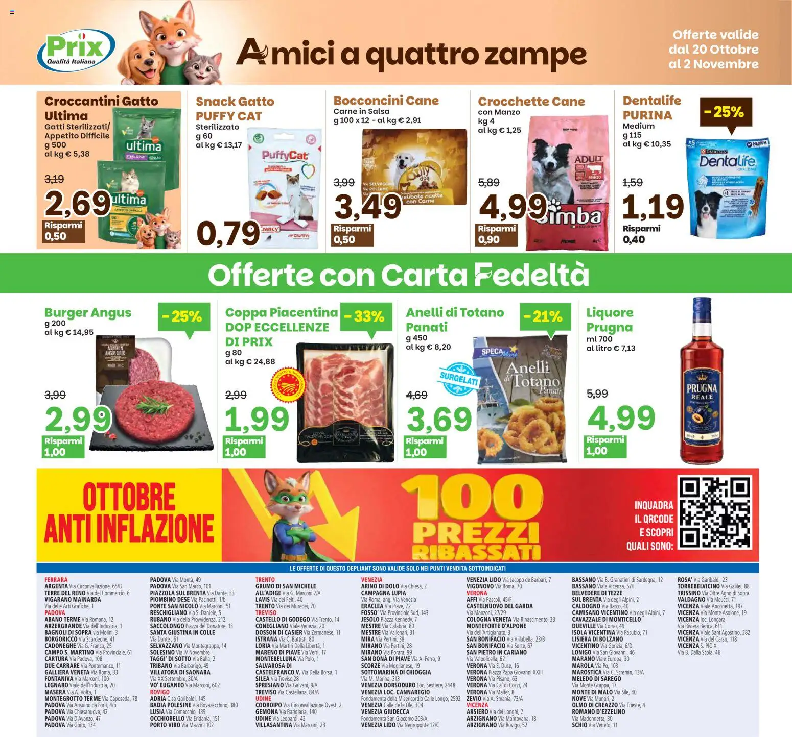 Volantino Prix del 20/10/2026 | Pagina: 22 | Prodotti: Manzo, Salsa, Crocchette, Crocchette cane