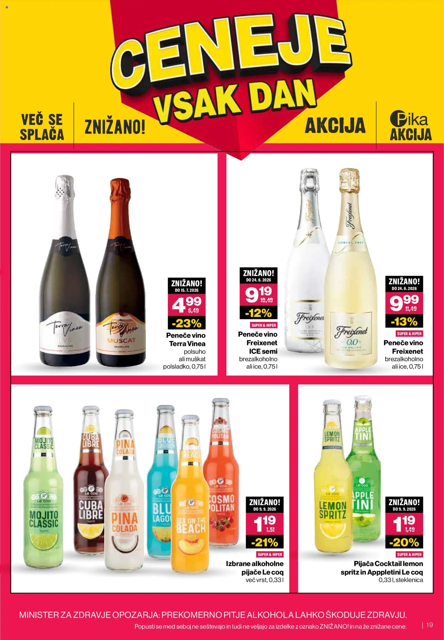 Novi Mercator katalog ponudbe – veljaven od 27.05.2026 | Stran: 19 | Izdelki: Steklenica, Vino