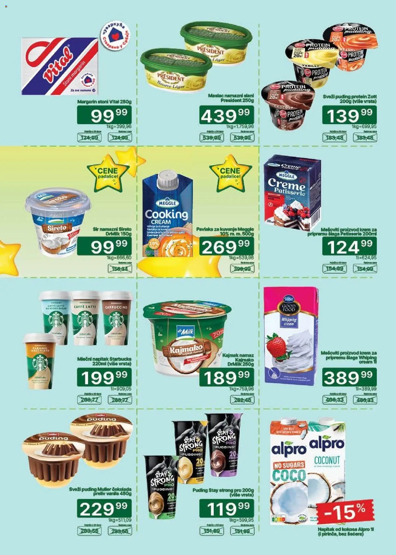 Univerexport katalog - važi od 16.09.2026 | Strana: 8 | Proizvode: So, Alpro, Margarin, Kajmak