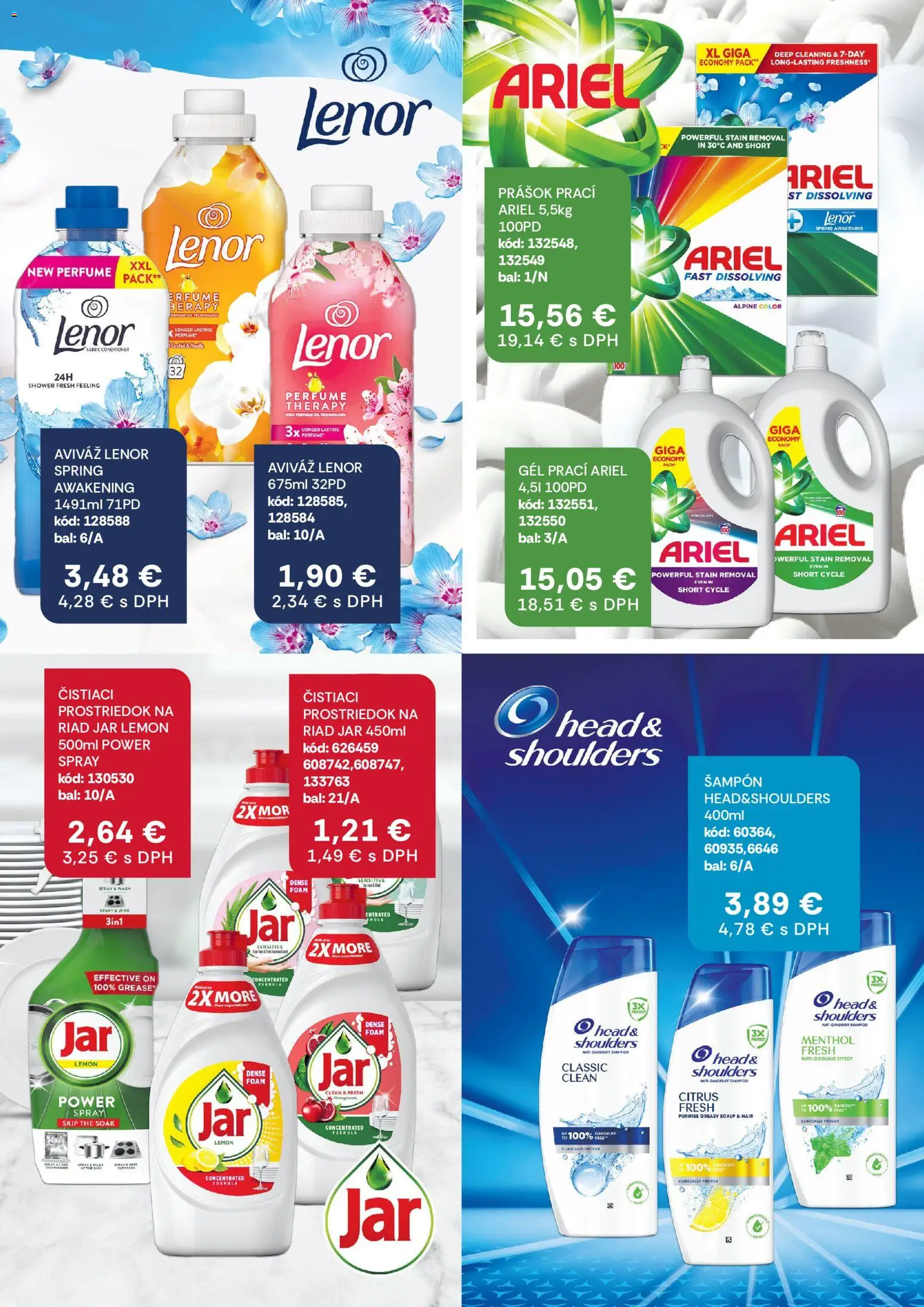 Nové Labaš akcie – leták je platný od 05.06.2026 | Strana: 36 | Produkty: Aviváž, Čistiaci prostriedok, Ariel, Jar