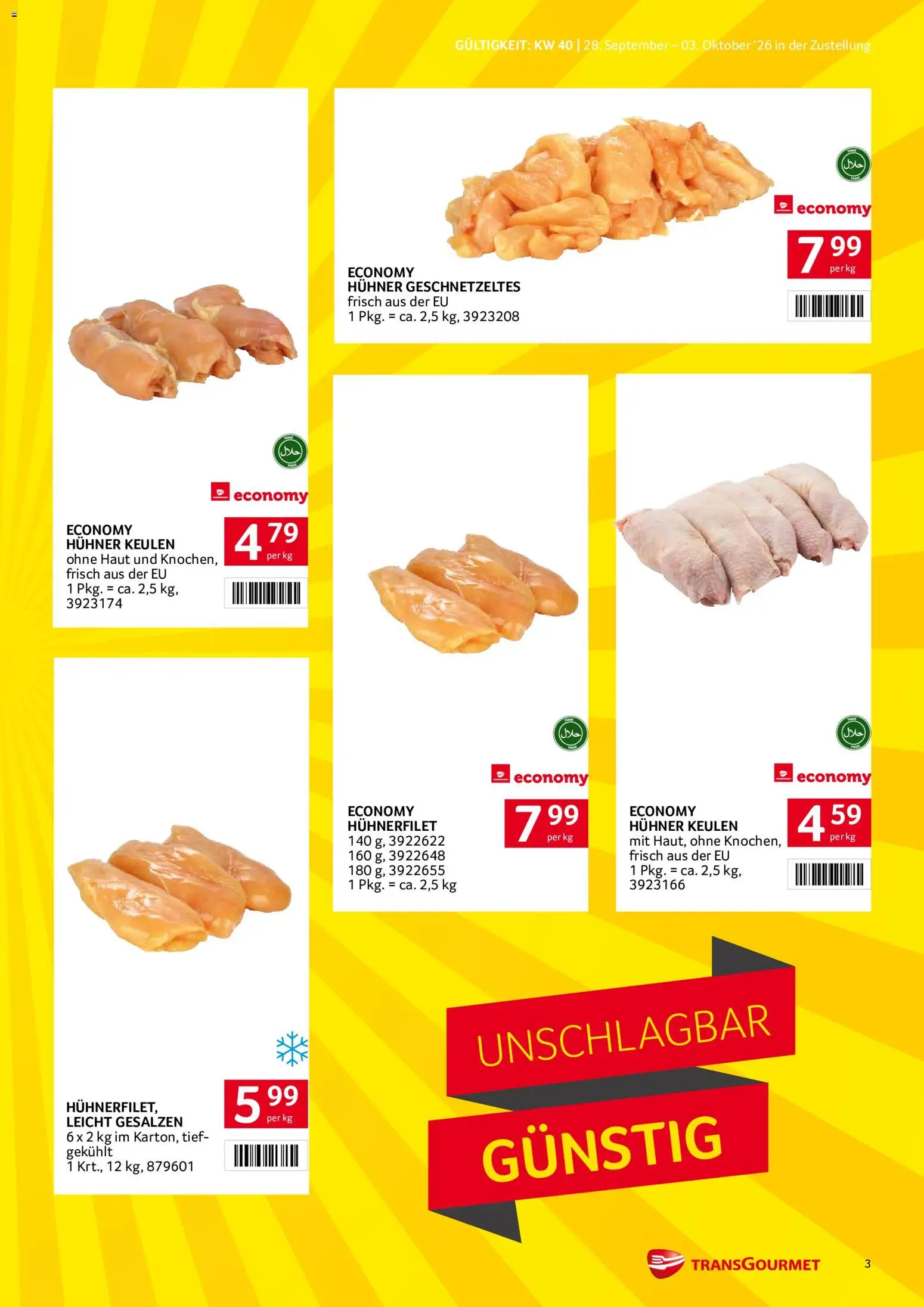 Transgourmet Zustellaktion gültig ab 28.09.2026 | Seite: 3