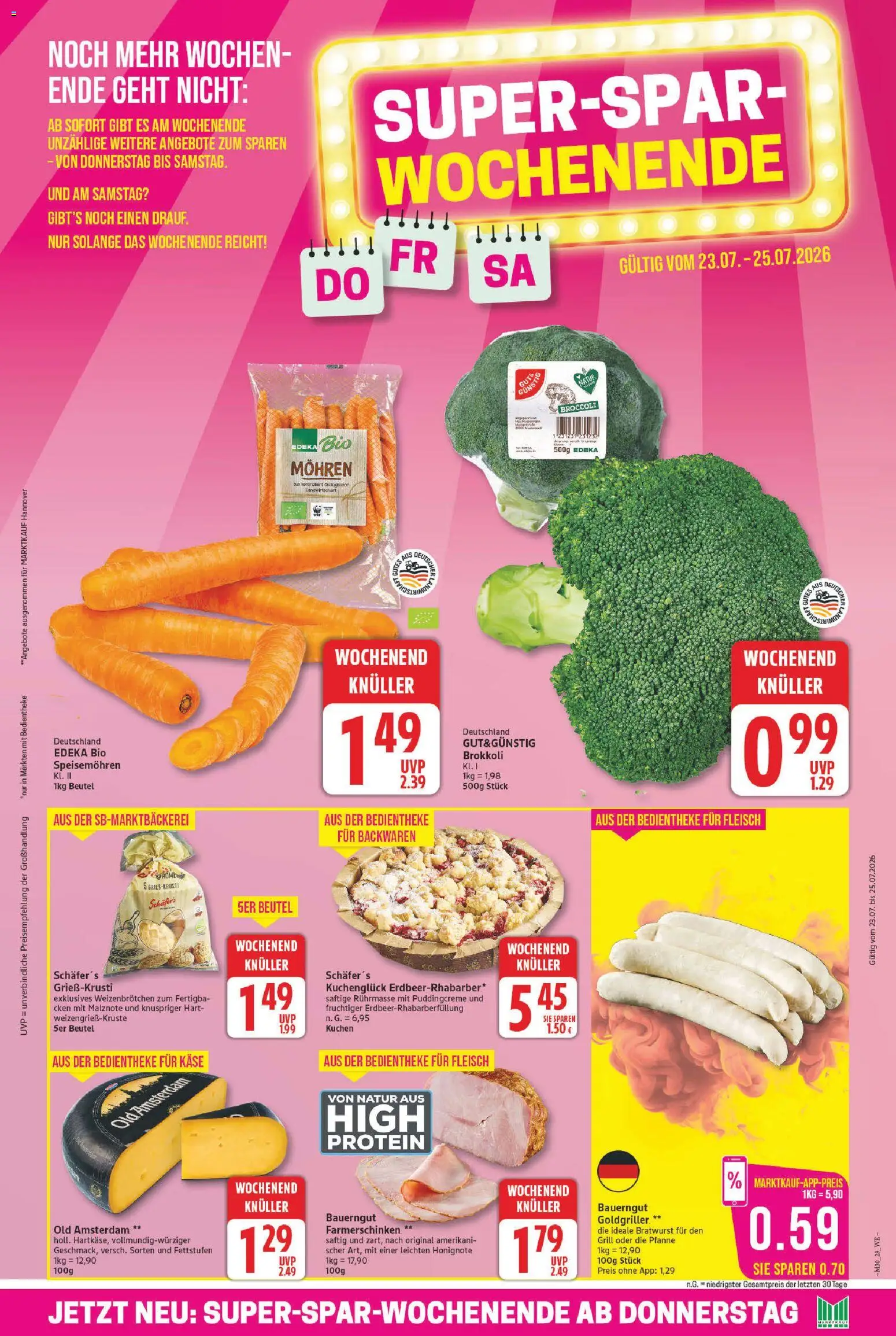 Marktkauf Prospekt – gültig ab 20.07.2026 | Seite: 29 | Produkte: Käse, Bratwurst, Bauerngut, Kuchen
