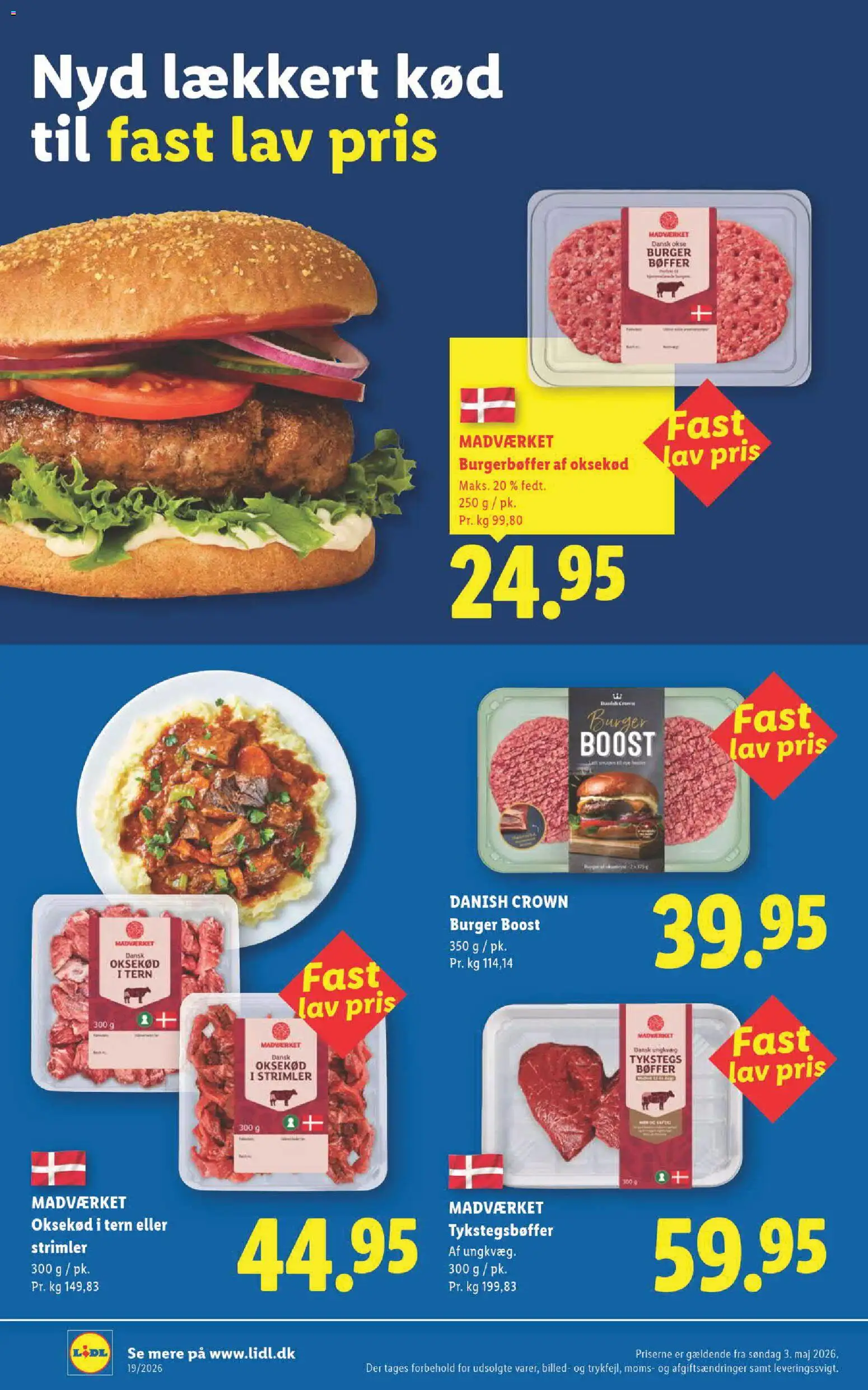 Lidl tilbudsavis – gyldig fra 13/09/2026 | Side: 24 | Produkter: Bøffer, Oksekød