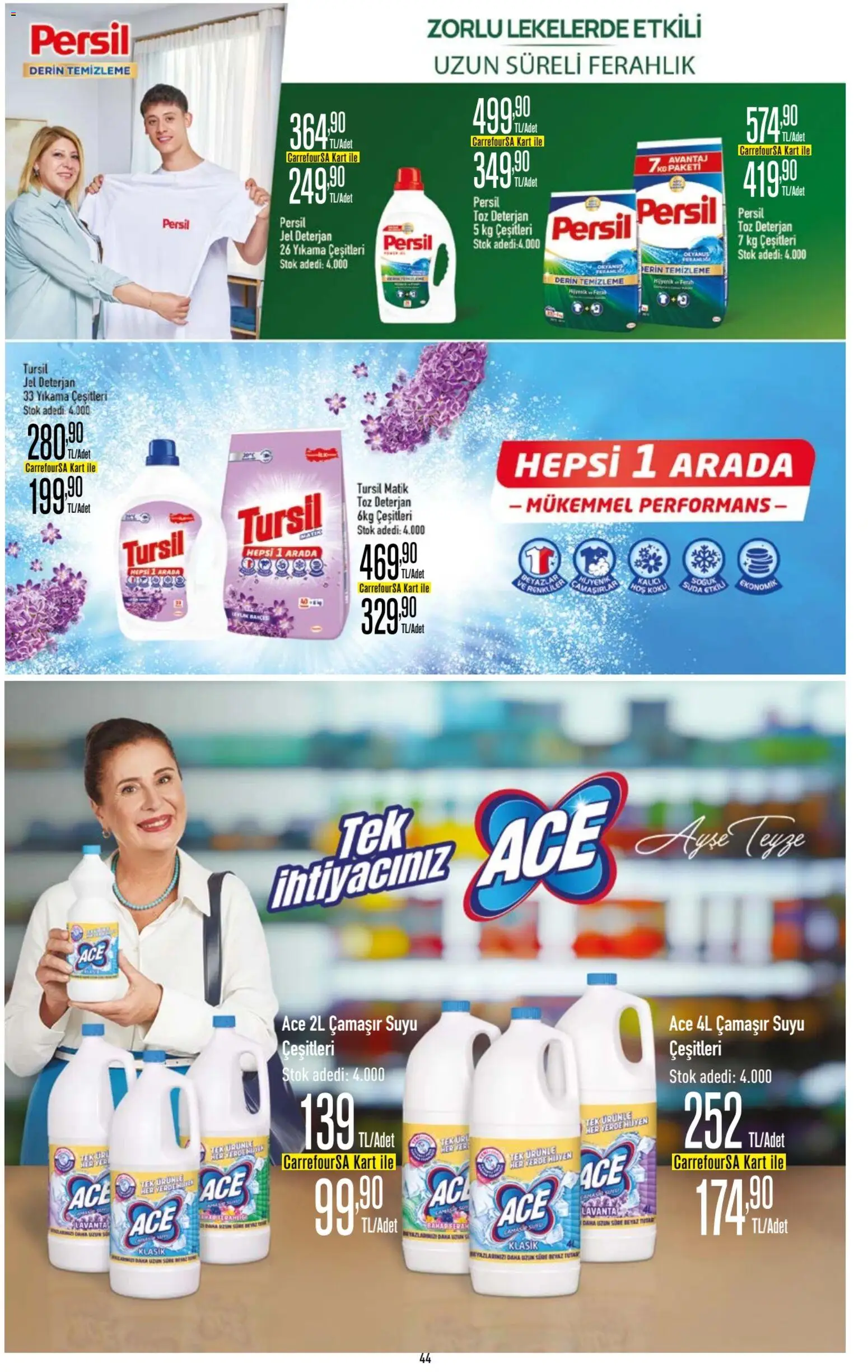 CarrefourSA Katalog - 11.06.2026 tarihinden itibaren geçerlidir | Sayfa: 45 | Ürünler: Deterjan