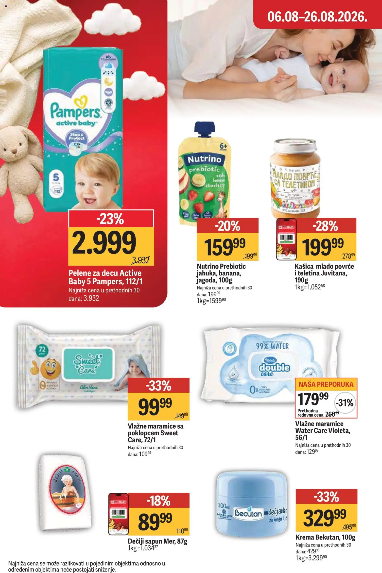 Maxi katalog - važi od 06.08.2026 | Strana: 30 | Proizvode: Banana, Pampers, Krema, Sapun