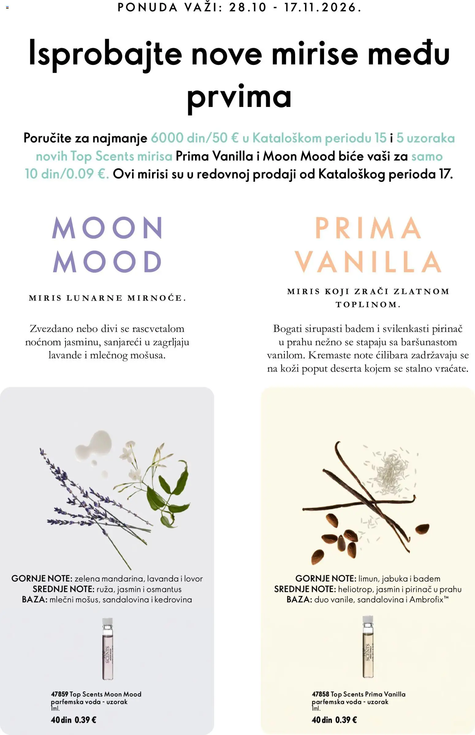 Oriflame katalog - važi od 28.10.2026 | Strana: 14 | Proizvode: Badem, Miris, Voda, Pirinač