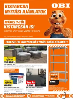 Kistarcsa nyitási ajánlatok - amely érvényes a következő dátumtól: 07.05.2026