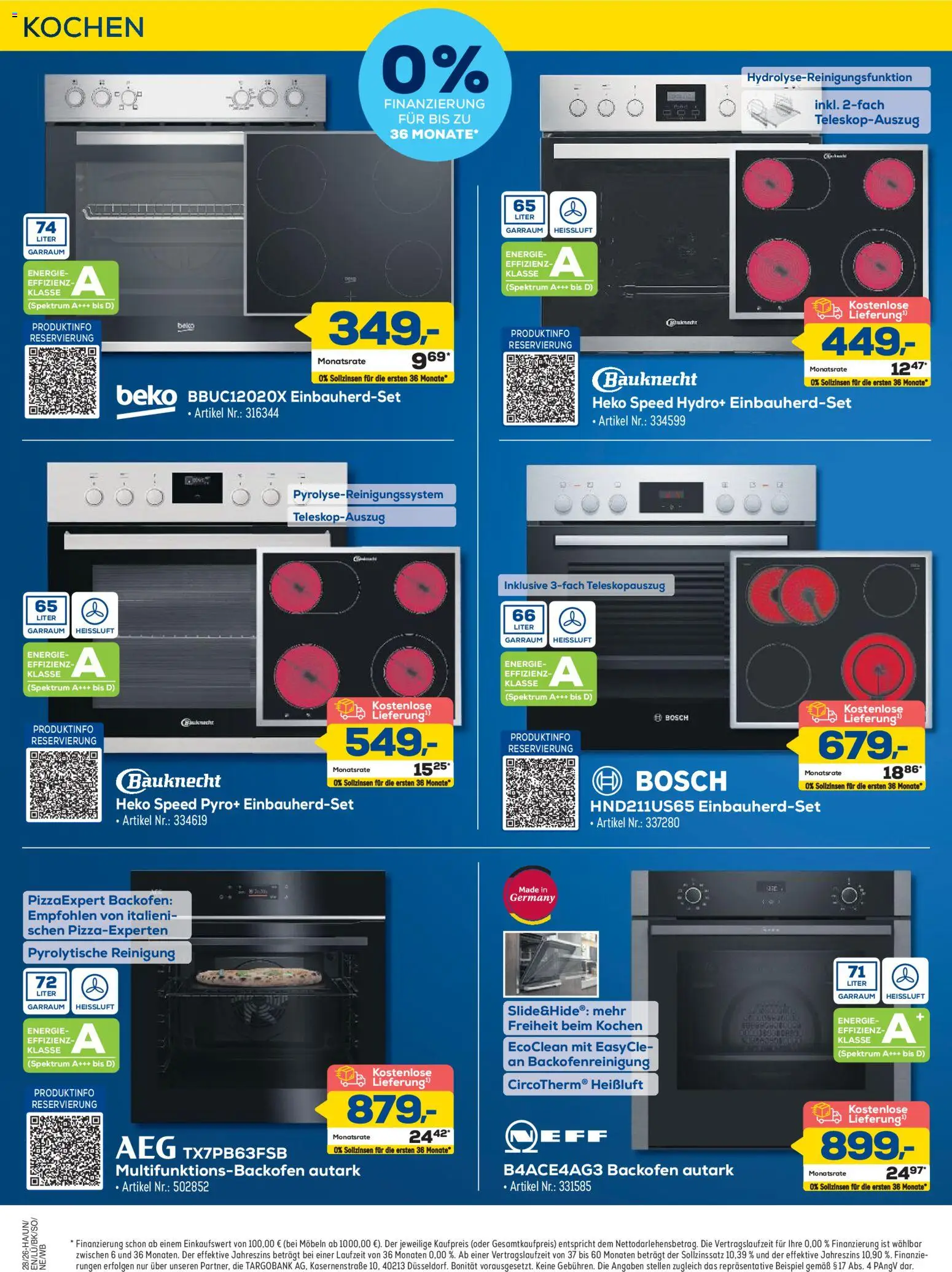 Euronics Prospekt Berlet – gültig ab 25.06.2026 | Seite: 12 | Produkte: Bosch, AEG, Backofen
