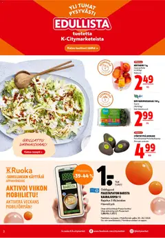 K-Citymarket-mainoslehti voimassa 23/07/2026 alkaen | Sivu: 2 | Tuotteet: Nektariini, Kaura, Kaurajuoma, Avokado