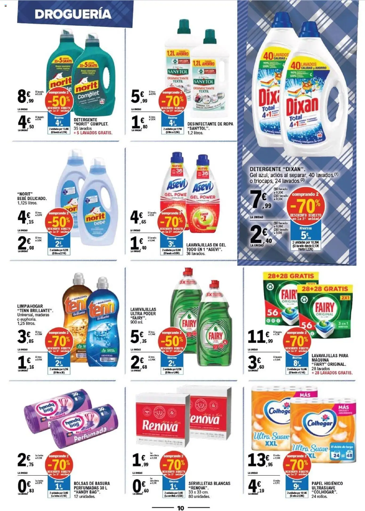 E.Leclerc Viktoria - Gasteiz │ válido desde el 22/07/2026 | Página: 10 | Productos: Detergente, Papel higienico, Ropa, Bolsa