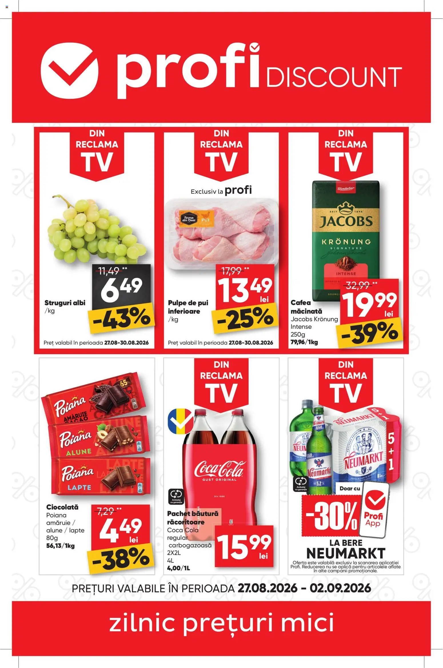 Noul catalog Profi – valabil de la 27.08.2026 | Pagină: 1 | Produse: Struguri, Aplică, Mici, Bere