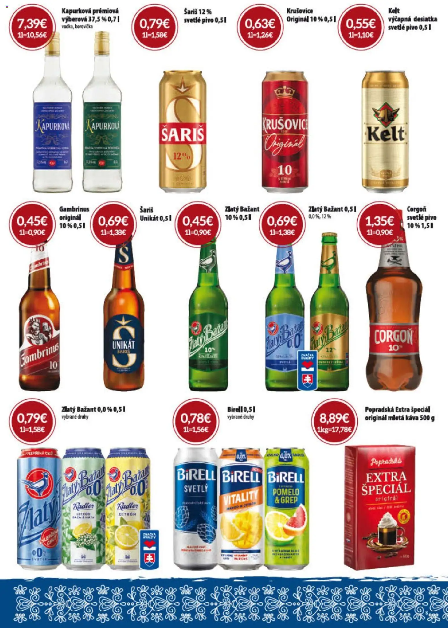 Nové KARMEN CBA akcie – leták je platný od 02.07.2026 | Strana: 8 | Produkty: Borovička, Krušovice, Corgoň, Gambrinus