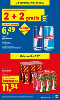 Pogląd oferty "RED BULL Napój energetyczny, 250 ml, różne rodzaje" - ważna od 09.07.2026 | Strona: 23 | Produkty: Red bull