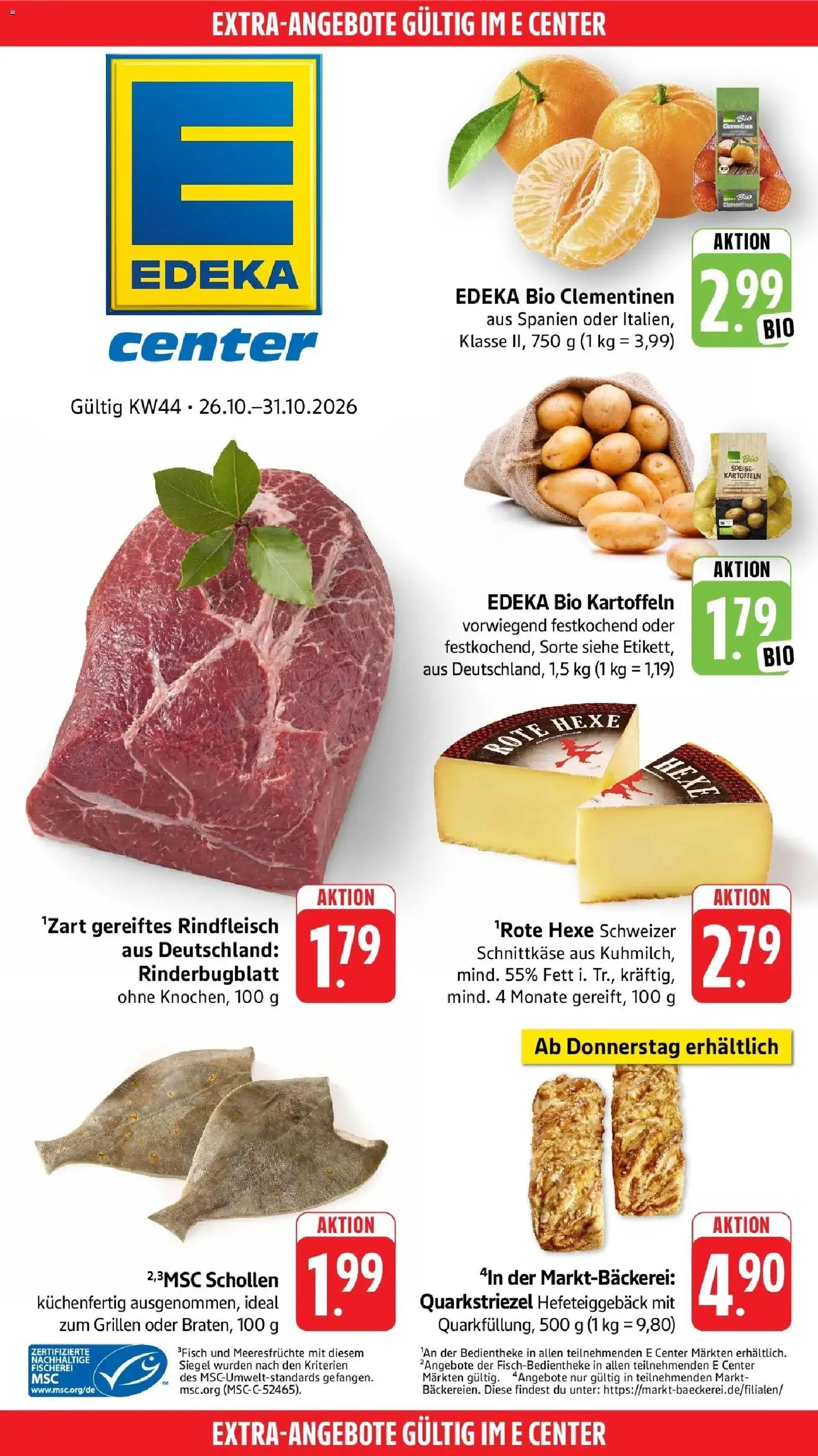 Edeka Prospekt Raunheim (ab 26.10.2026) » Angebote Online | Seite: 47 | Produkte: Kartoffeln, Meeresfrüchte, Rindfleisch