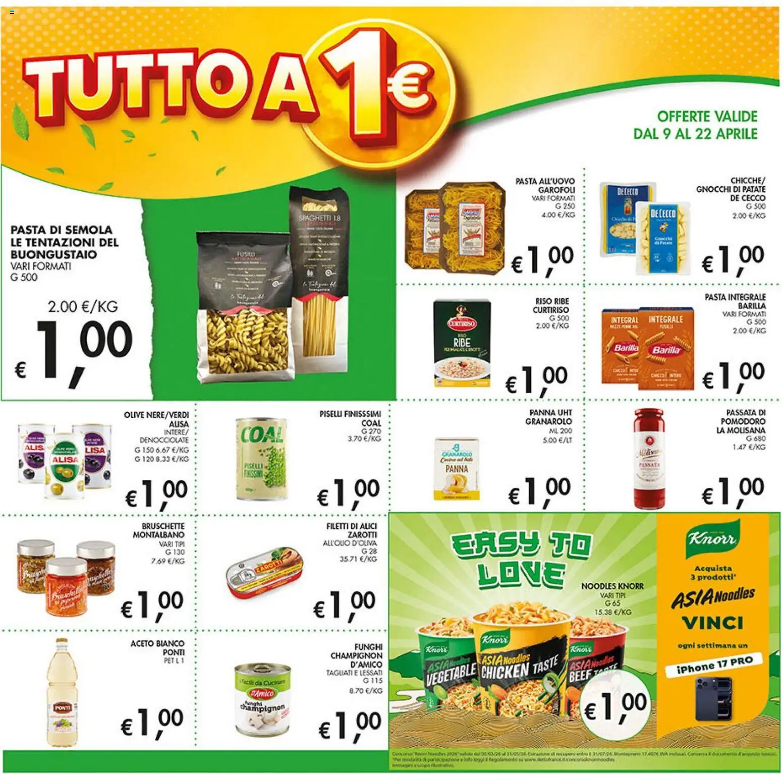 Volantino Coal del 09.04.2026 | Pagina: 4 | Prodotti: Panna, Patate, Olive, Aceto