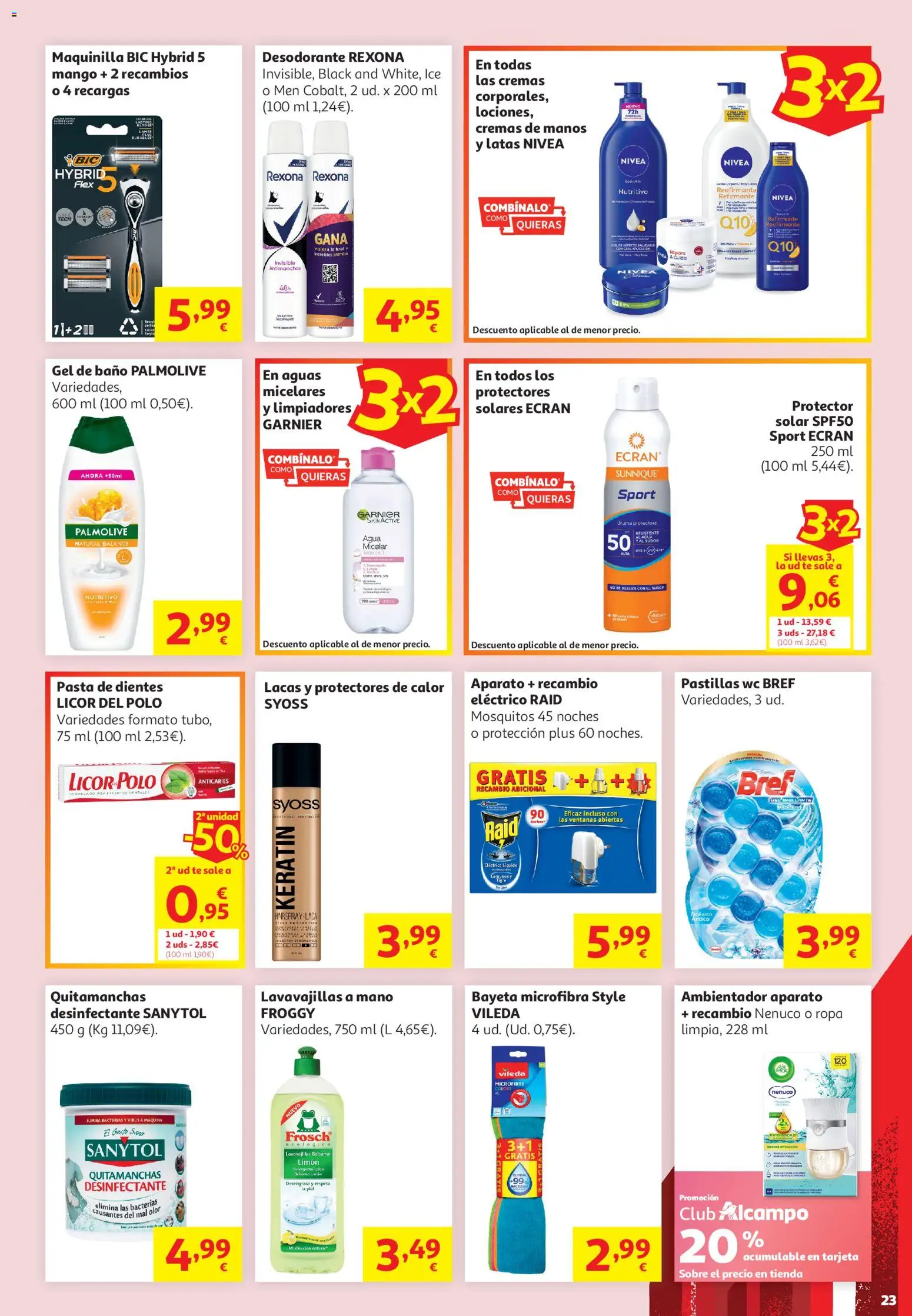 Alcampo - HG General │ válido desde el 16.06.2026 | Página: 23 | Productos: Quitamanchas, Ropa, Lavavajillas, Δαμάσκηνο