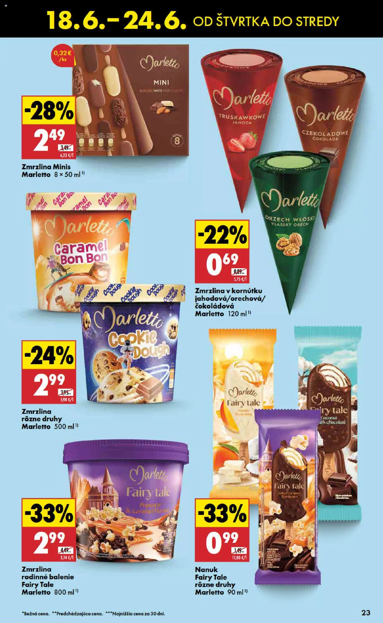 Nové Biedronka akcie – leták je platný od 18.06.2026 | Strana: 23 | Produkty: Nanuk, Zmrzlina, Čokoláda