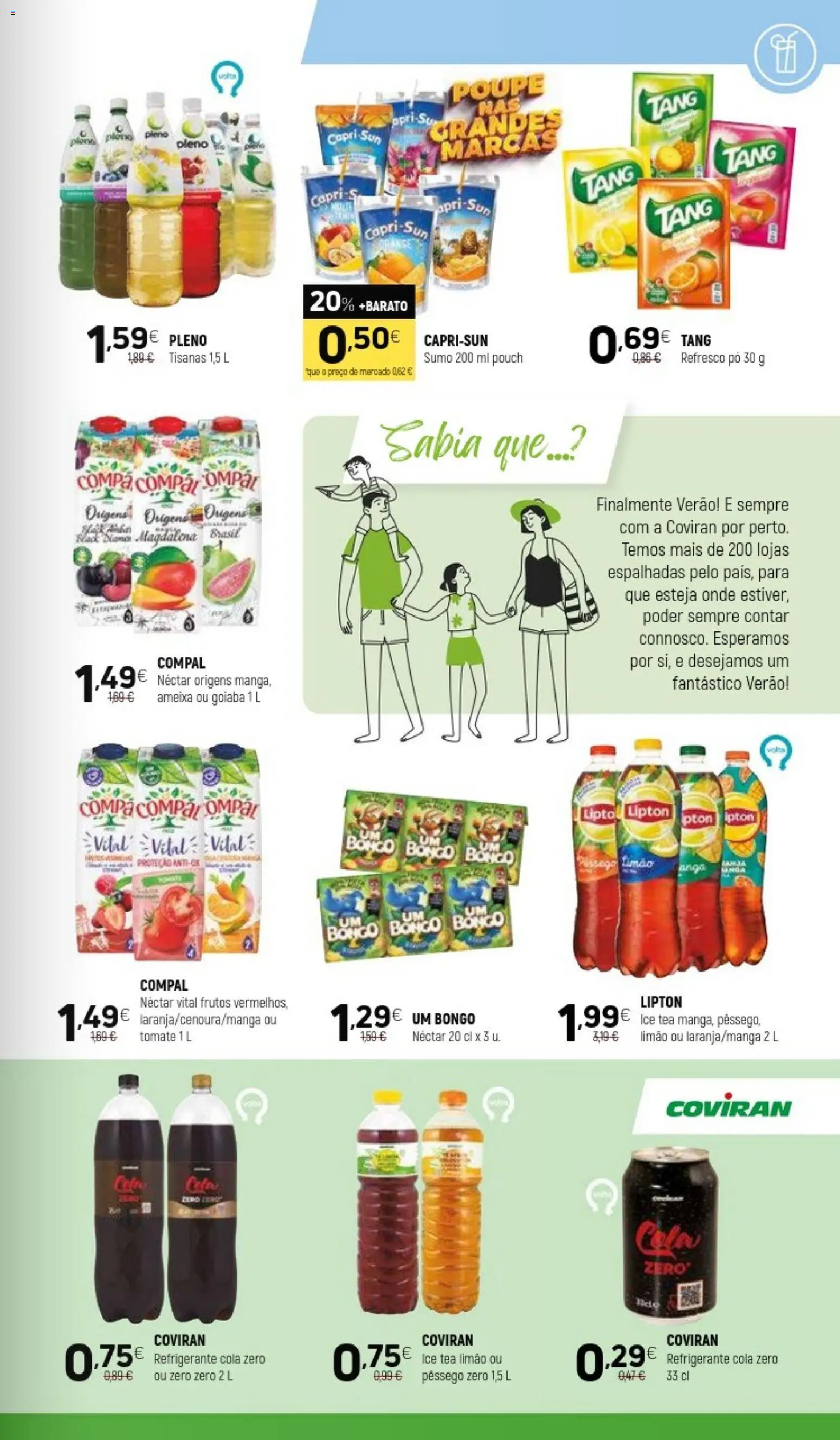 Coviran folheto │ válido de 14/07/2026 | Página: 13 | Produtos: Refrigerante, Pó, Sumo, Tomate