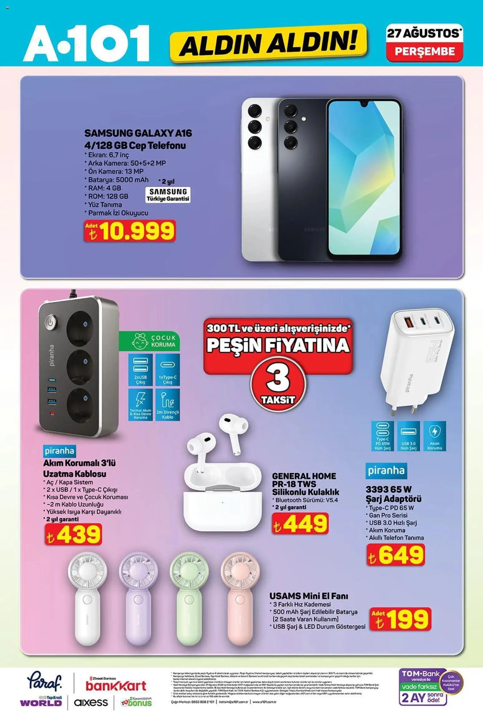 A101 - Katalog Aldın Aldın - 27 Ağustos 2026 tarihinden itibaren geçerlidir | Sayfa: 4