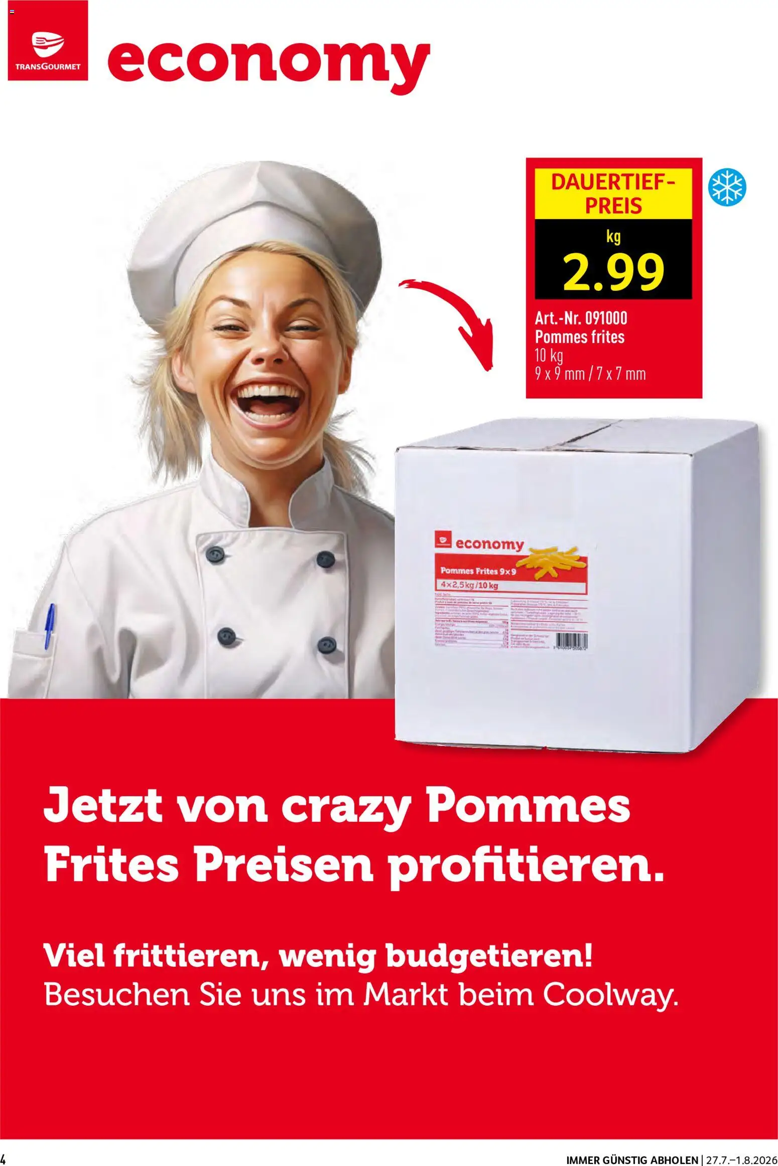 Prodega aktionen – gültig ab 27.07.2026 | Seite: 4 | Produkte: Pommes Frites