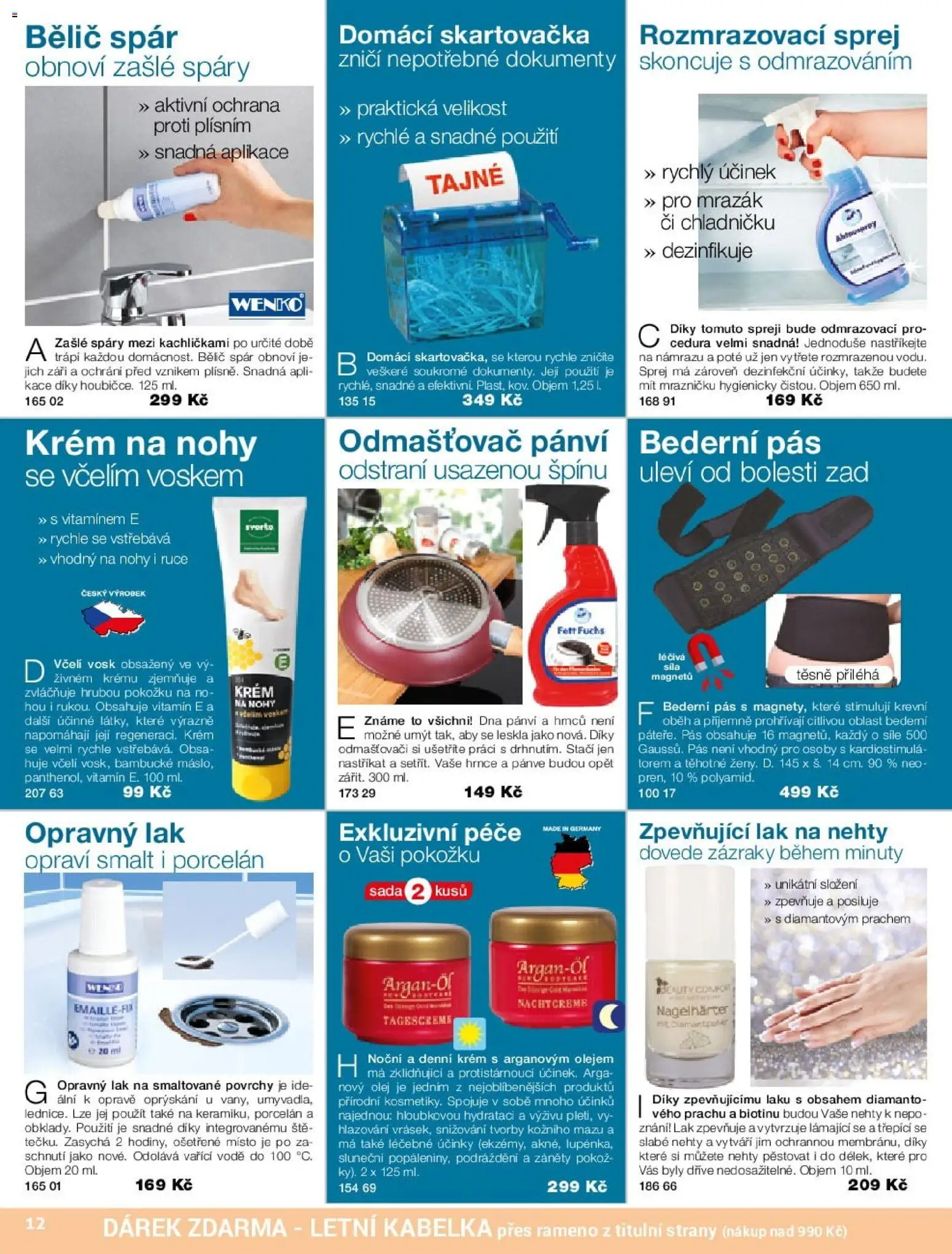 Decodoma katalog Jaro 2026 od 30.03.2026 | Strana: 12 | Produkty: Olej, Krém, Mrazák, Nehty