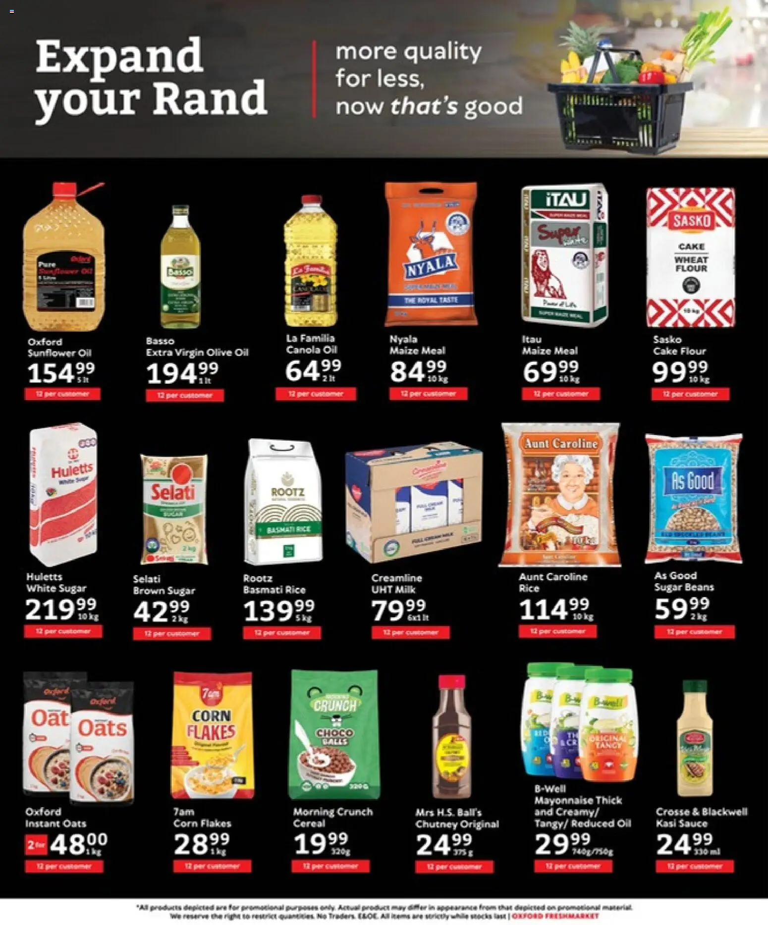 New Oxford Freshmarket catalogue – valid from 06.05.2026 | Page: 8 | Products: Corn, Rice, Sauce, Sugar