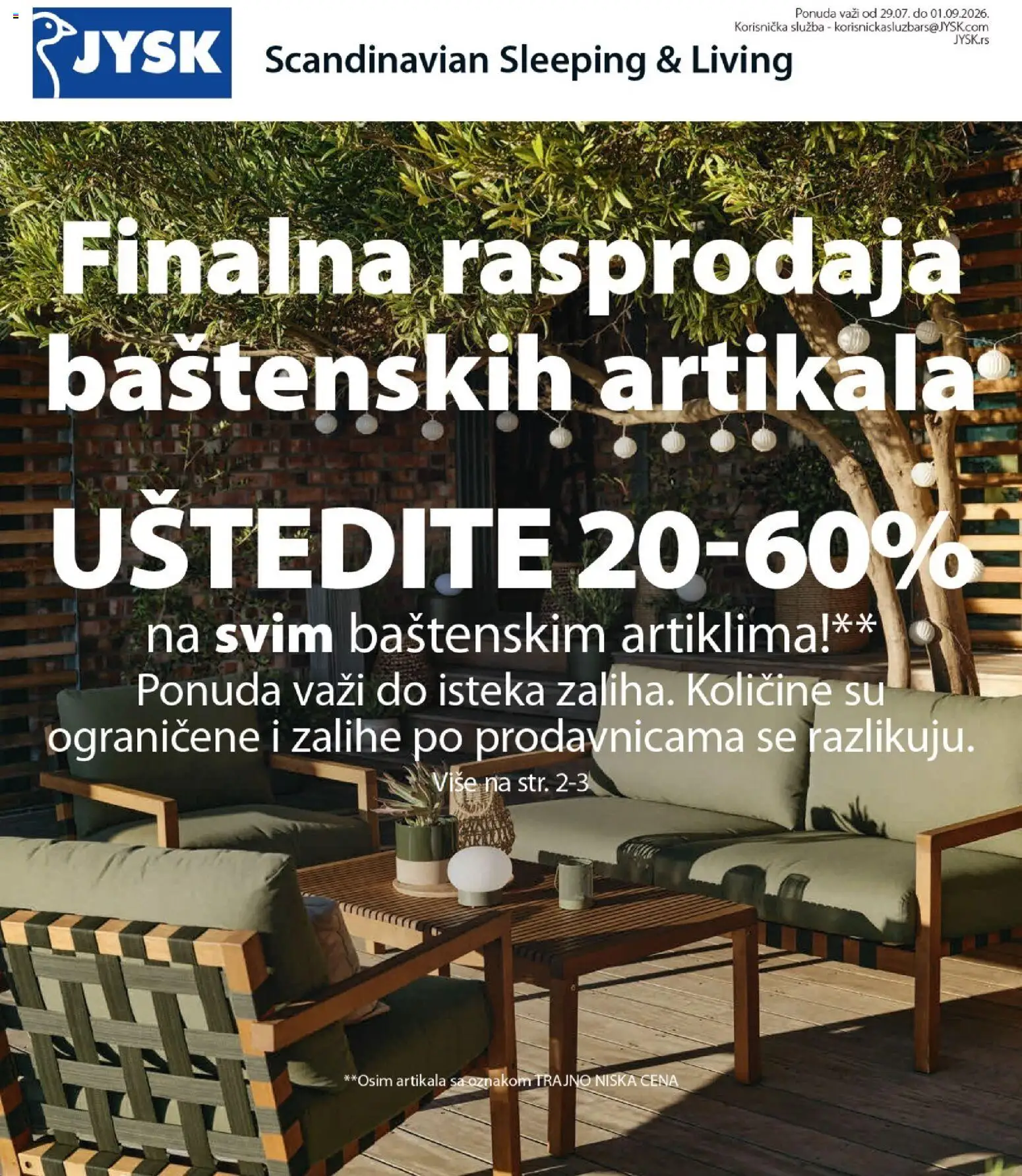 Jysk katalog - važi od 29.07.2026 | Strana: 1