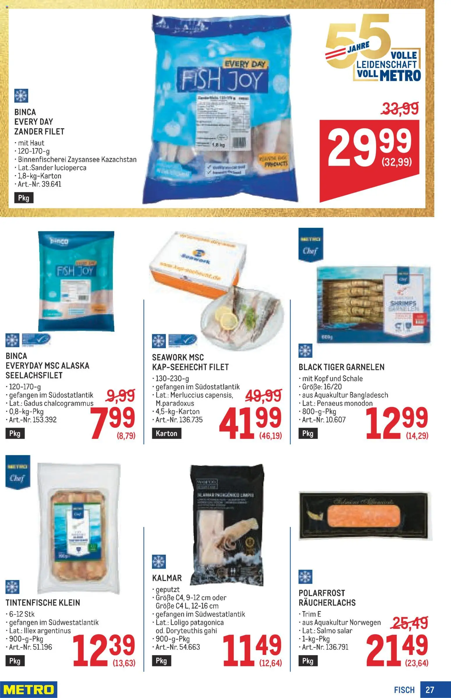 Metro angebote Profi gültig ab 15.10.2026 | Seite: 27 | Produkte: Fisch