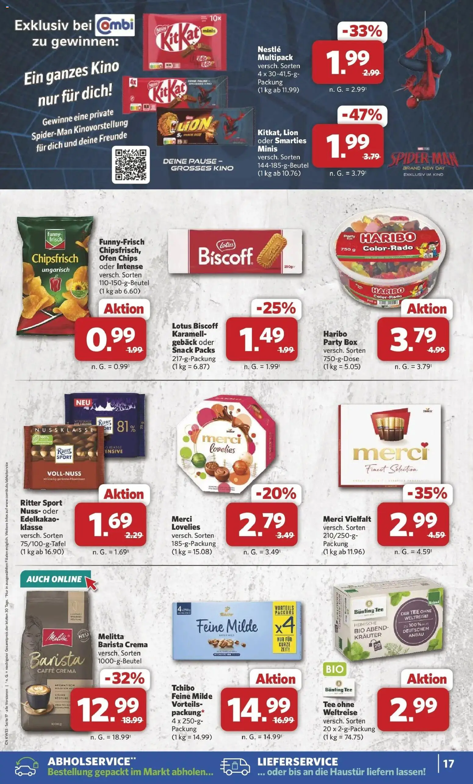 Combi Prospekt Twistringen (ab 10.08.2026) zum Blättern | Seite: 19 | Produkte: Ofen, Haribo, Funny frisch, Tee