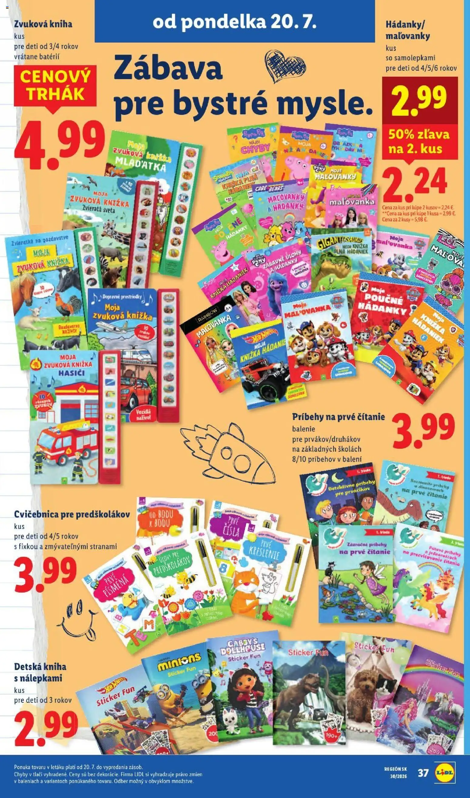 Nové Lidl akcie – leták je platný od 20.07.2026 | Strana: 63 | Produkty: Kniha